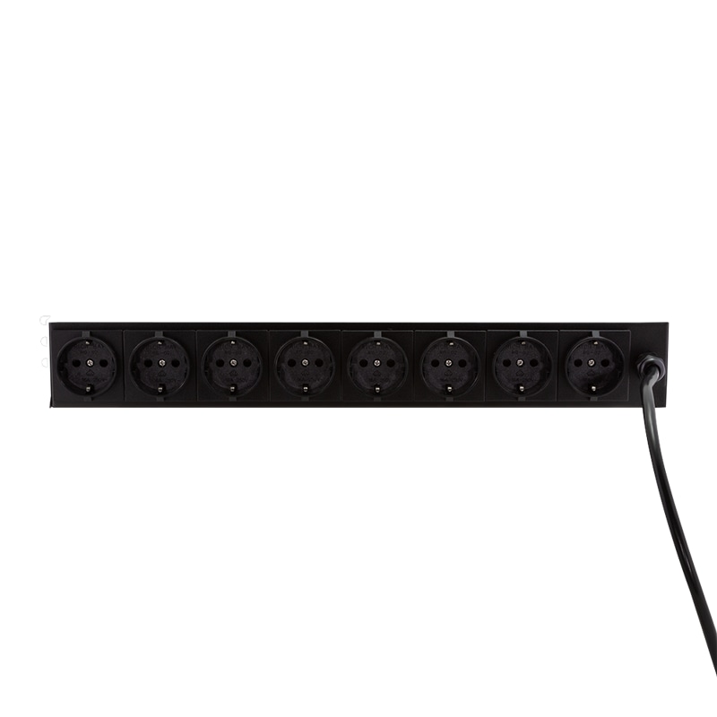 LOGILINK Steckdosenleiste PDU8D01, 8-fach, 19", einzeln schaltbar, schwarz LOGILINK Steckdosenleiste PDU8D01, 8-fach, 19", einzeln schaltbar, schwarz