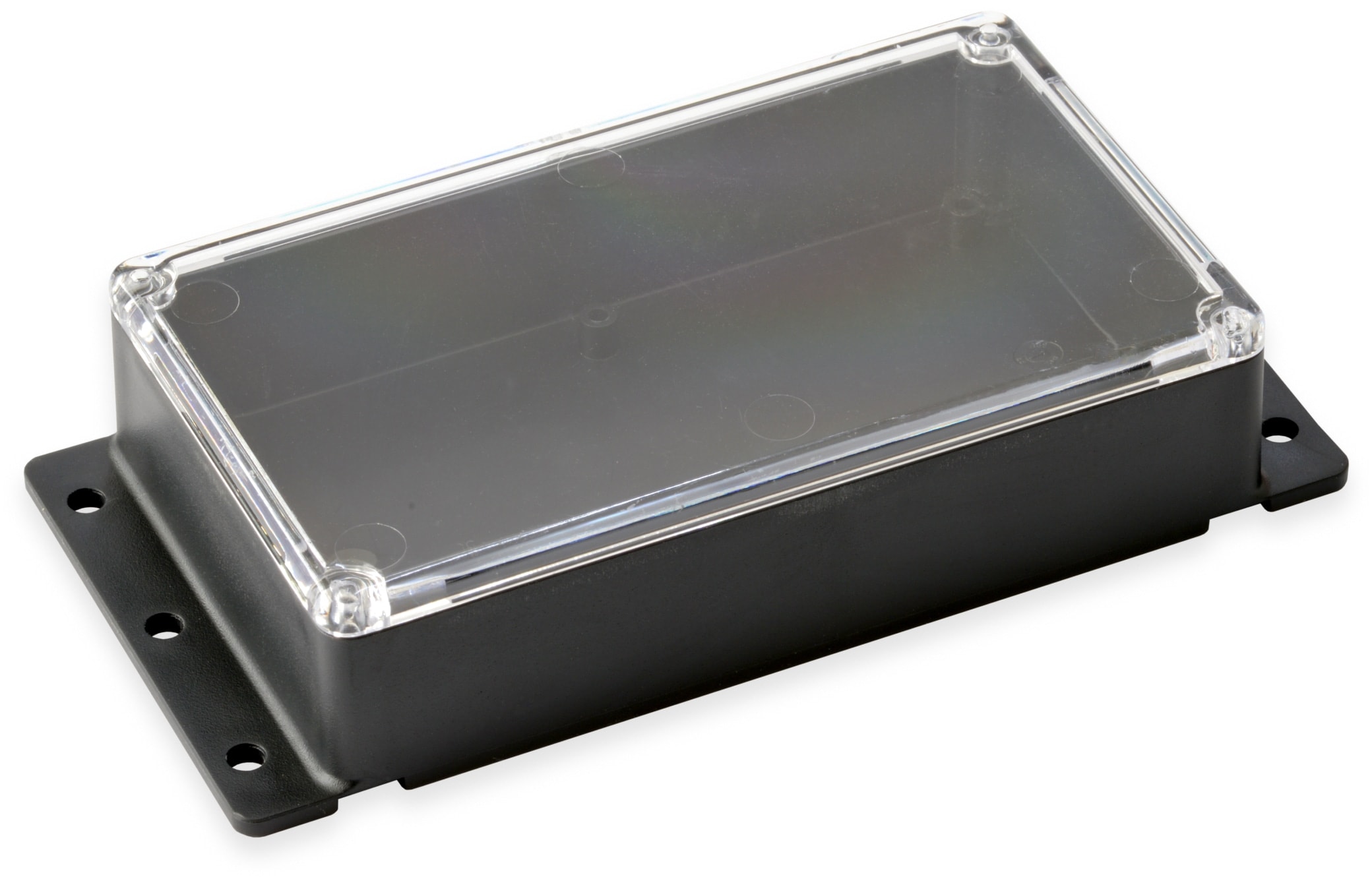 KEMO Kunststoffgehäuse, G089N, 121x71x31 mm (ohne Befestigungslaschen), Thermoplast/PS, schwarz KEMO Kunststoffgehäuse, G089N, 121x71x31 mm (ohne Befestigungslaschen), Thermoplast/PS, schwarz