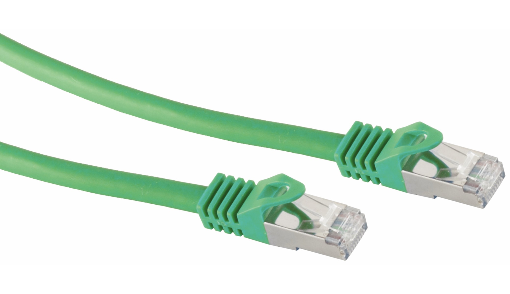 S-IMPULS RJ45 Patchkabel S/FTP (PIMF), m. CAT.7 Rohkabel, 2 m, grün S-IMPULS RJ45 Patchkabel S/FTP (PIMF), m. CAT.7 Rohkabel, 2 m, grün