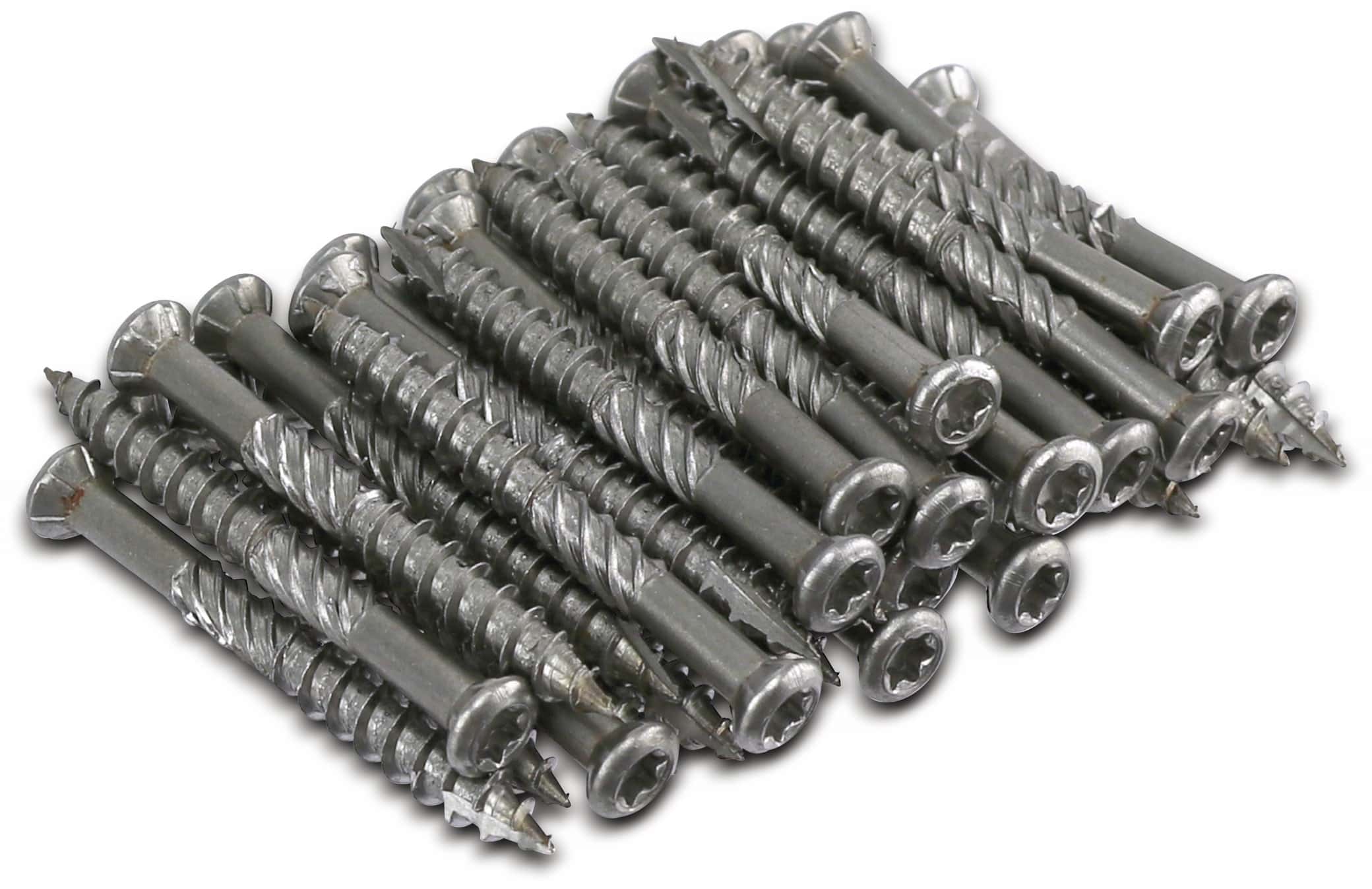 Terrassenbauschrauben, M5x50 mm, Inox, 100 Stück Terrassenbauschrauben, M5x50 mm, Inox, 100 Stück