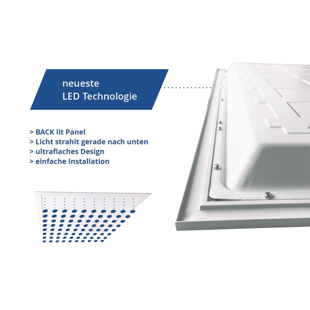 LUXULA LED-Panel, 36 W, 3600 lm, CCT, EEK: F, 620x620 mm, Backlit, 3000-6000 K LUXULA LED-Panel, 36 W, 3600 lm, CCT, EEK: F, 620x620 mm, Backlit, 3000-6000 K