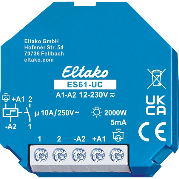ELTAKO Stromstoßschalter ES61-UC, 230 V, 1 Schließer ELTAKO Stromstoßschalter ES61-UC, 230 V, 1 Schließer