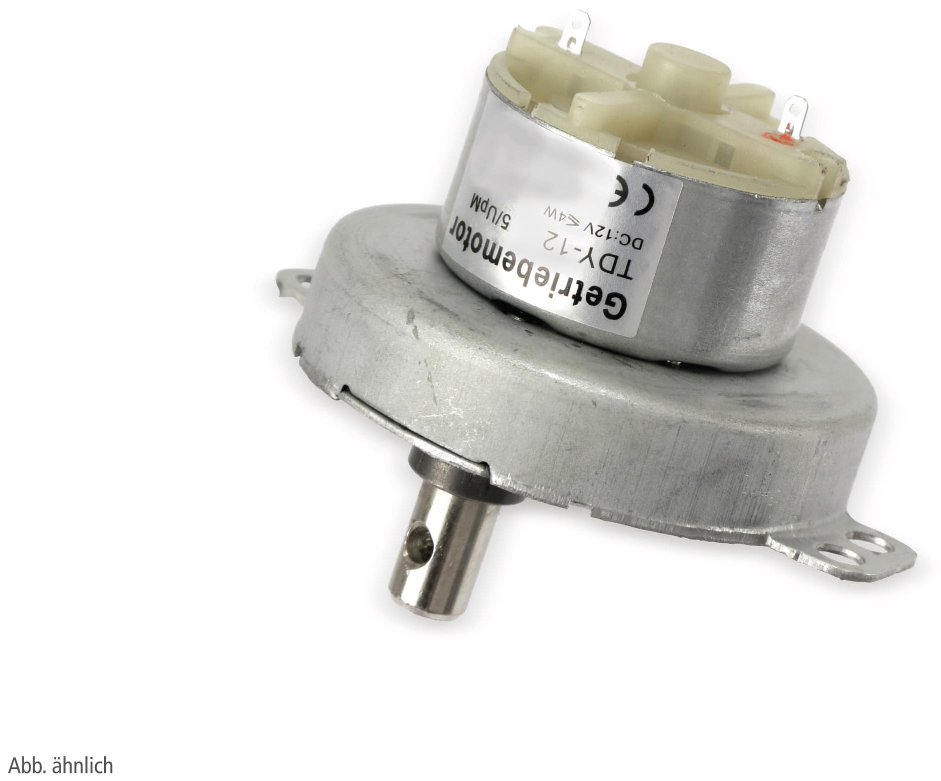 Gleichstrom-Getriebemotor TDY-12, 12 V-, 0,18 A, 30 U/min Gleichstrom-Getriebemotor TDY-12, 12 V-, 0,18 A, 30 U/min