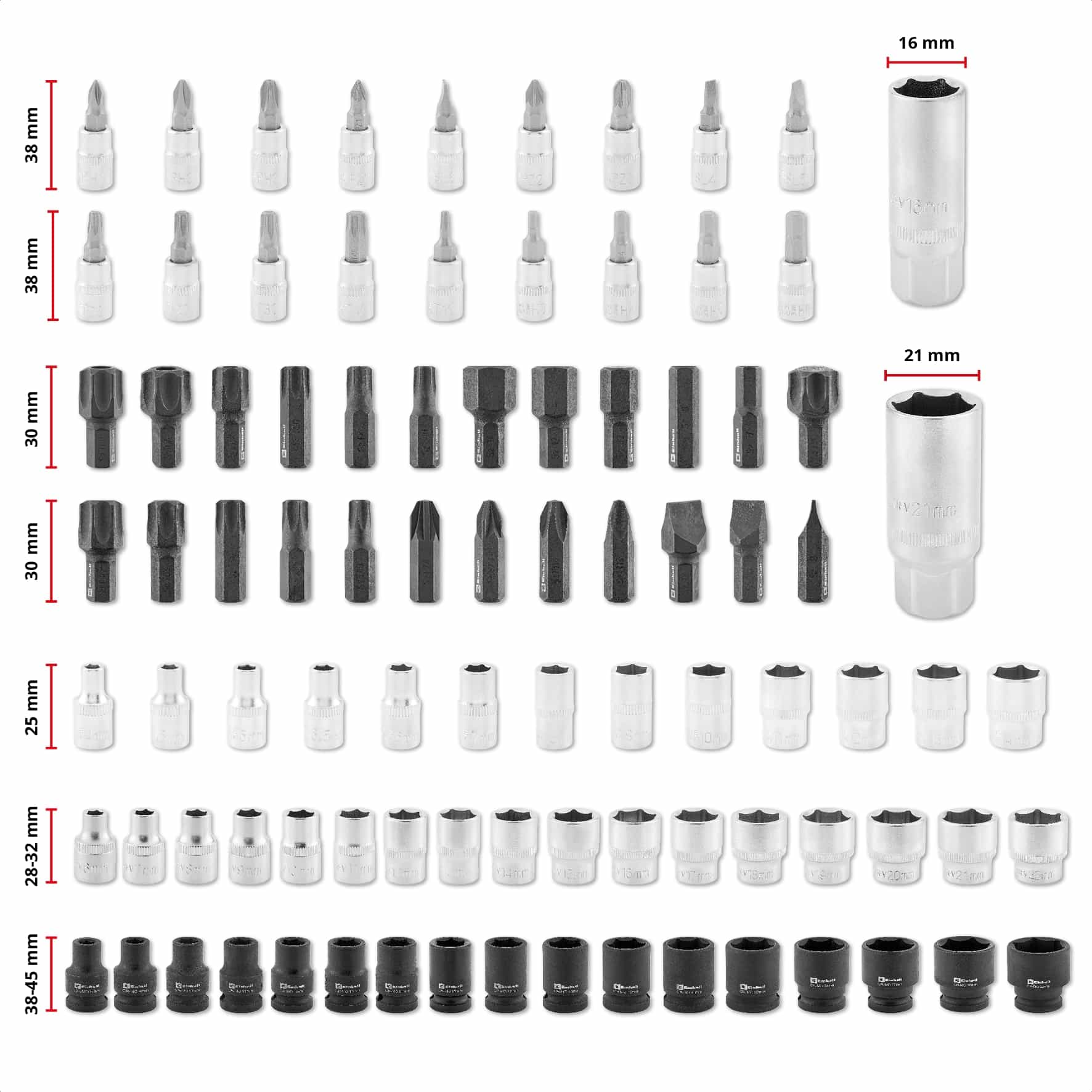 EINHELL Werkzeugkoffer KFZ, 370515, E-Case, 121-teilig EINHELL Werkzeugkoffer KFZ, 370515, E-CASE, 121-teilig