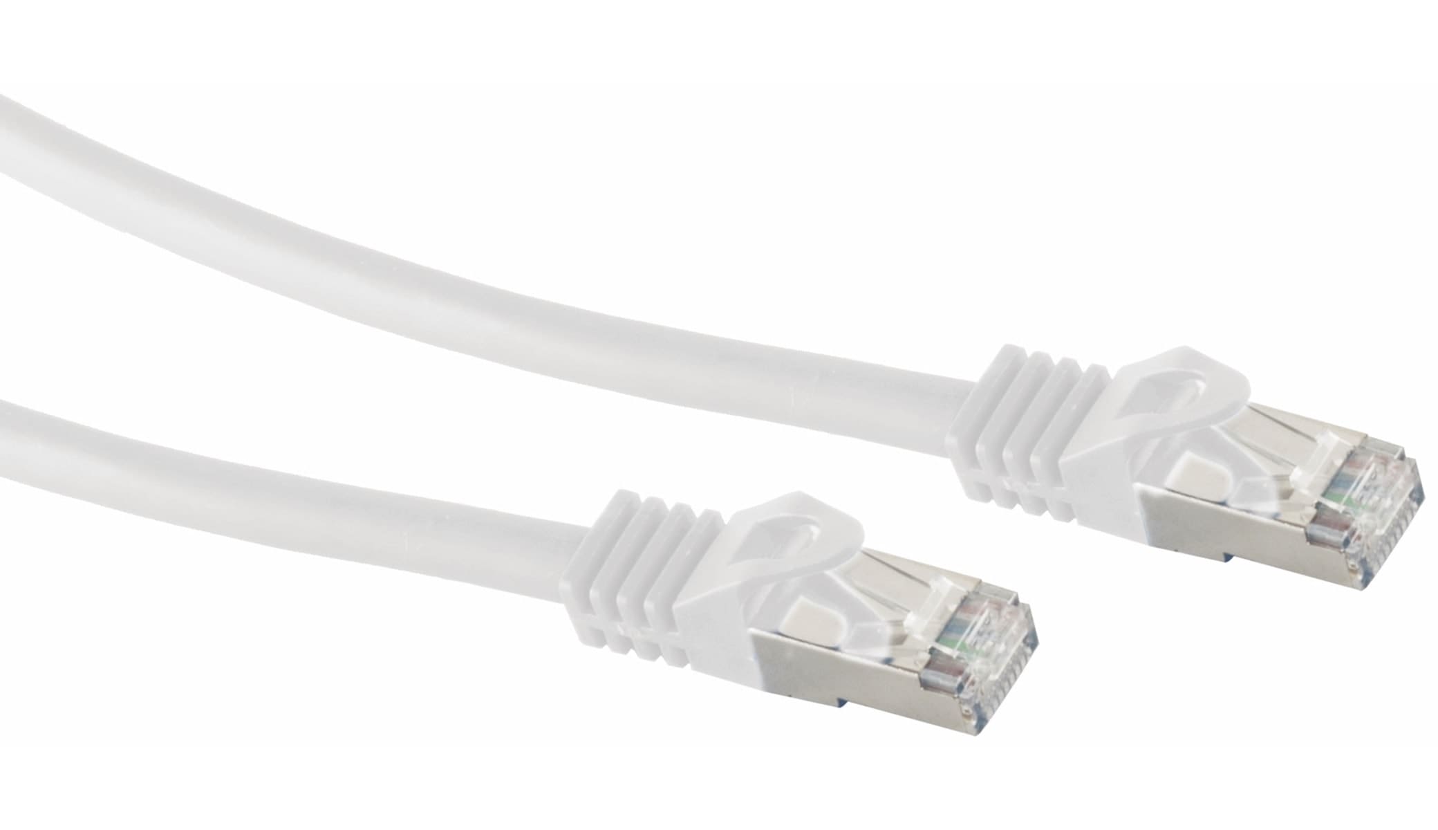 S-IMPULS RJ45 Patchkabel S/FTP (PIMF), m. CAT.7 Rohkabel, 0,5 m, weiß S-IMPULS RJ45 Patchkabel S/FTP (PIMF), m. CAT.7 Rohkabel, 0,5 m, weiß