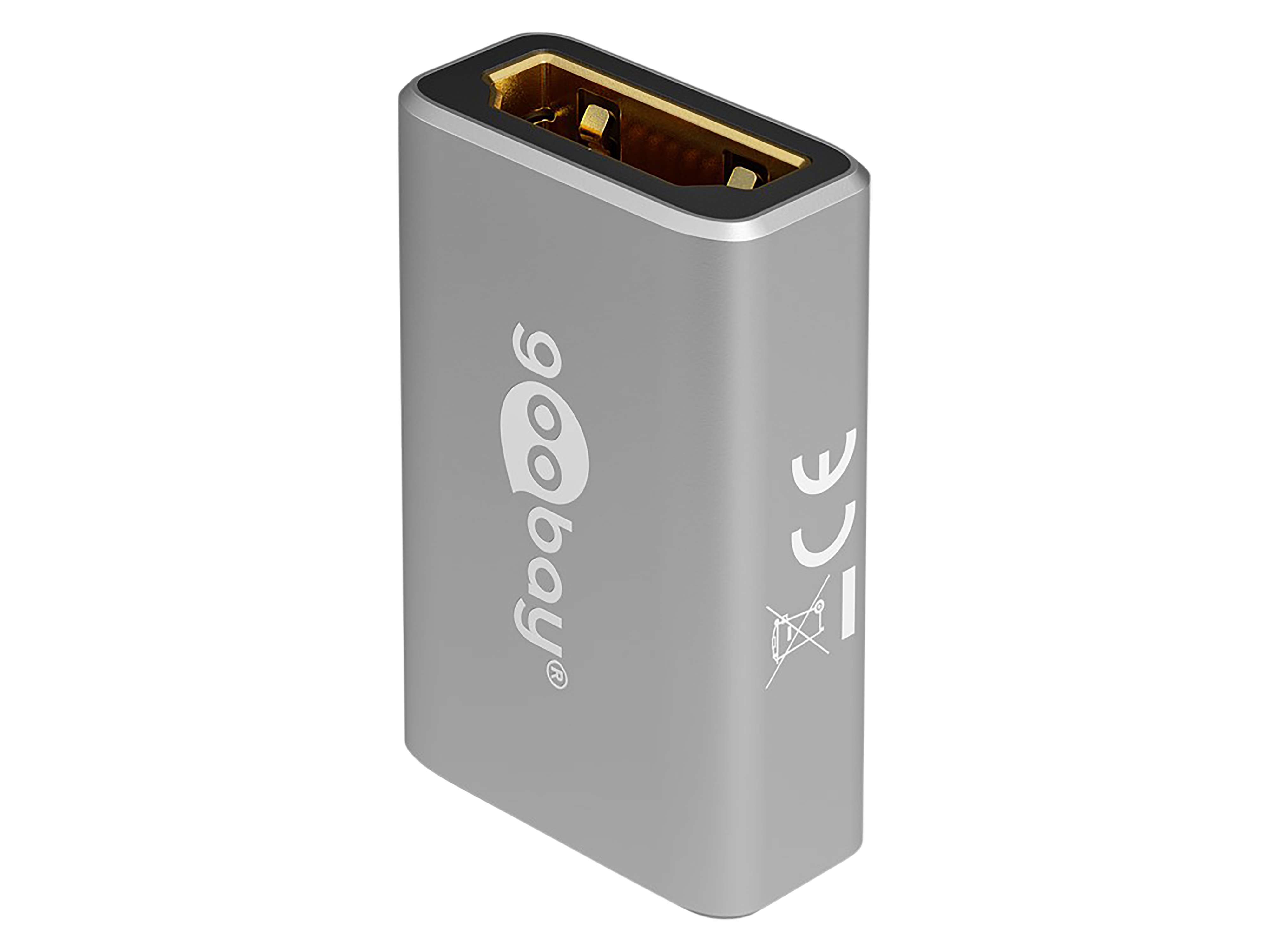 GOOBAY HDMI-Adapter 72008 Kupplung 8k 60Hz vergoldet GOOBAY HDMI-Adapter 72008 Kupplung 8k 60Hz vergoldet