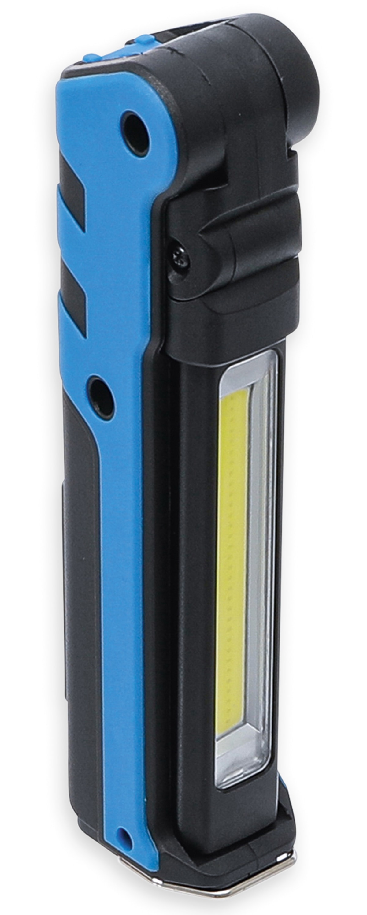 BGS TECHNIC LED-Knicklampe 85334, 3,7V, 2000 mAh, klappbar, blau/schwarz