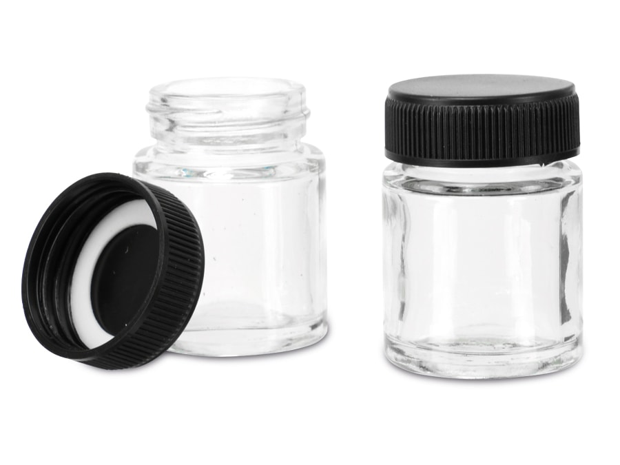 DAYTOOLS Glasbehälter für Airbrushfarben AFB-5, 2 Stück