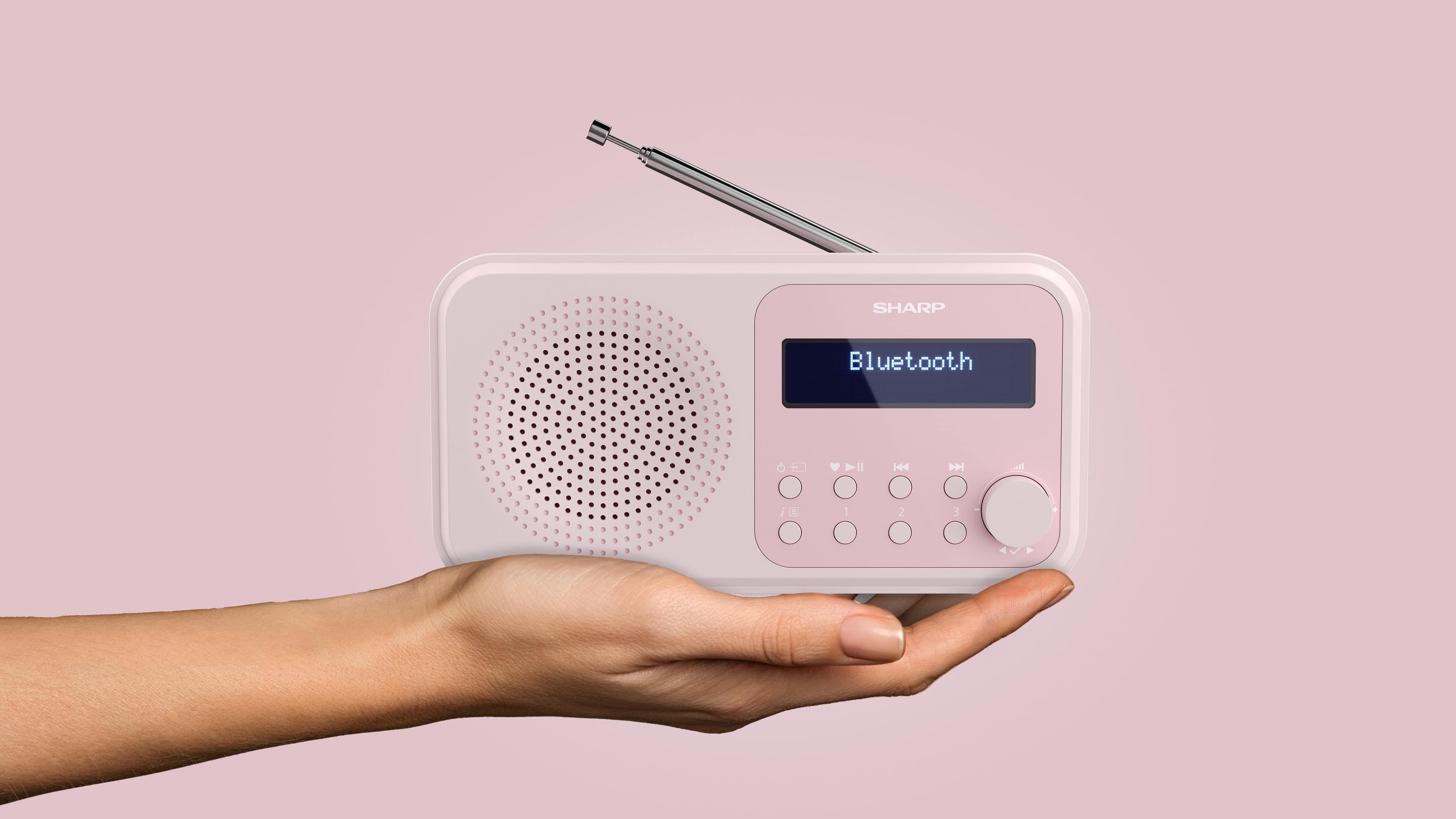 SHARP DAB+/FM Radio DR-P420, USB, Bluetooth, rosa SHARP DAB+/FM Radio DR-P420, USB, Bluetooth, rosa