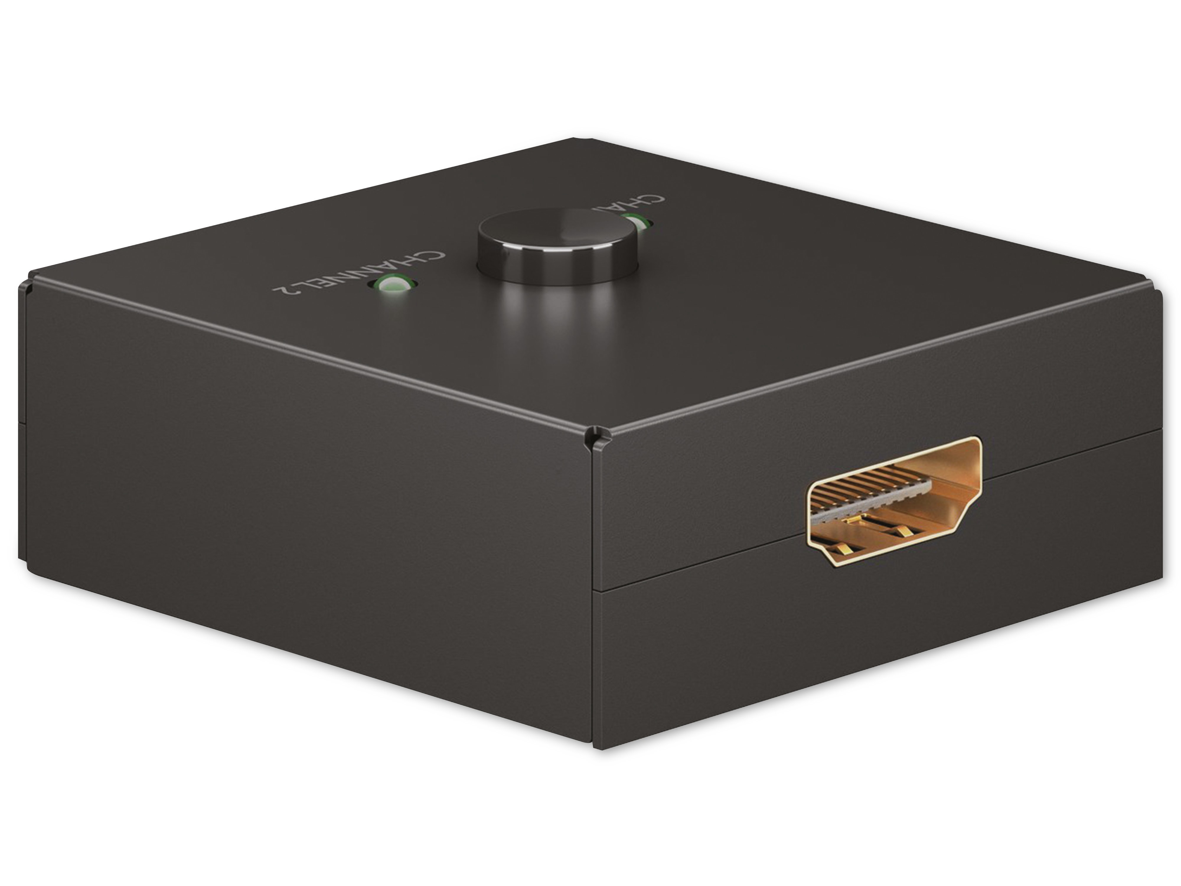 GOOBAY Manuelle HDMI-Umschaltbox 2 auf 1, 4K, 30 Hz GOOBAY Manuelle HDMI-Umschaltbox 2 auf 1, 4K, 30 Hz