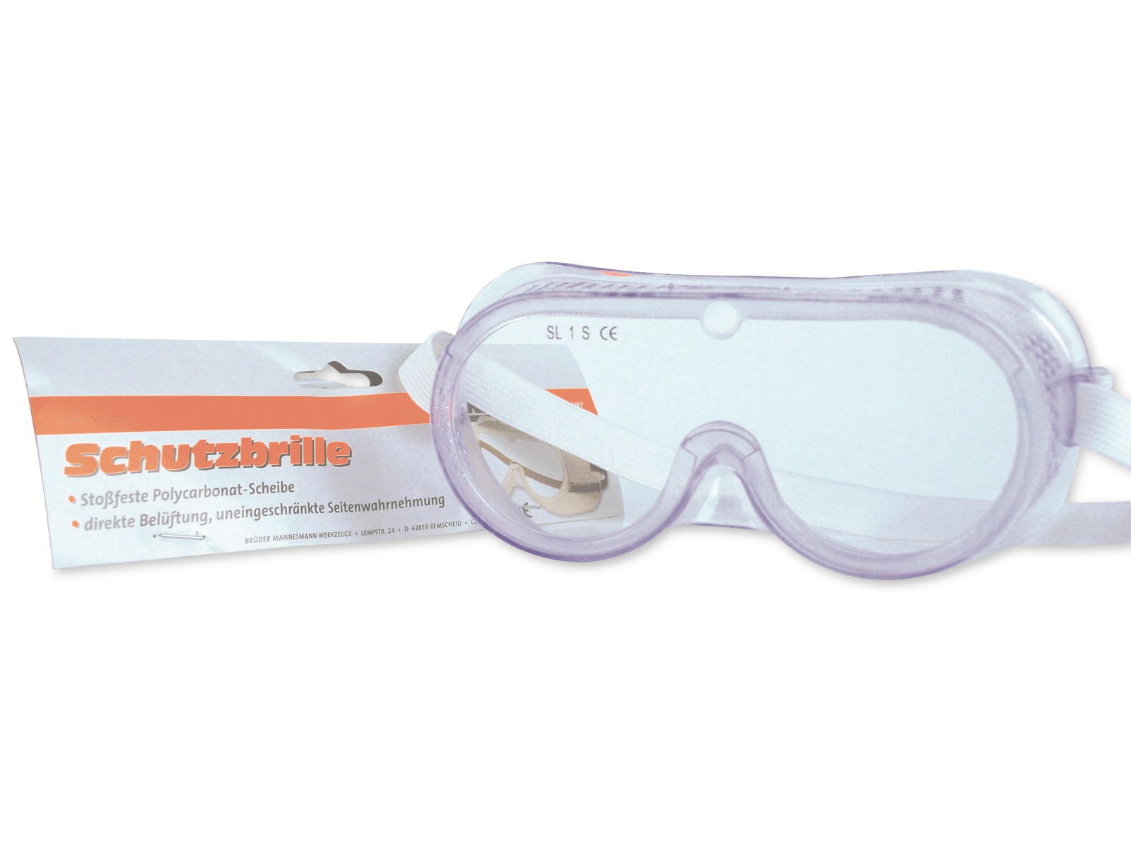 BRÜDER MANNESMANN Schutzbrille mit Gummiband BRÜDER MANNESMANN Schutzbrille mit Gummiband