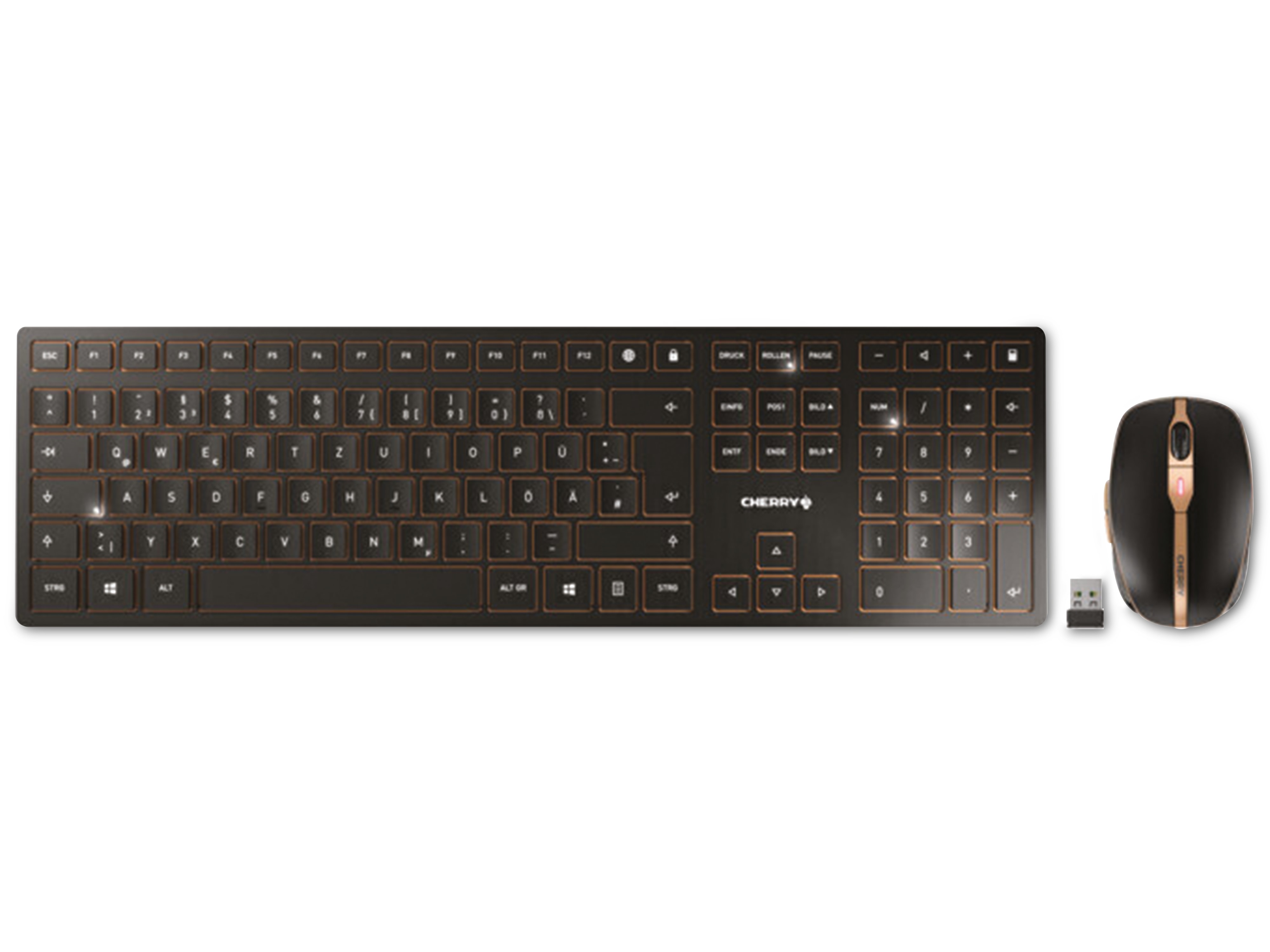 CHERRY Maus- und Tastaturset DW 9100, Slim, schwarz CHERRY Maus- und Tastaturset DW 9100, Slim, schwarz