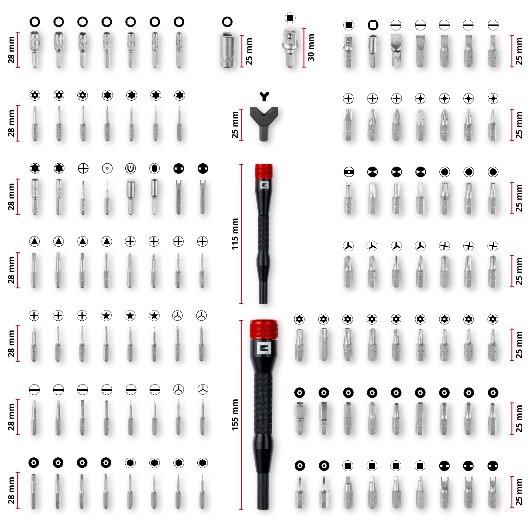 EINHELL Präzisionsbit-Set, 115040, 114-teilig EINHELL Präzisionsbit-Set, 115040, 114-teilig