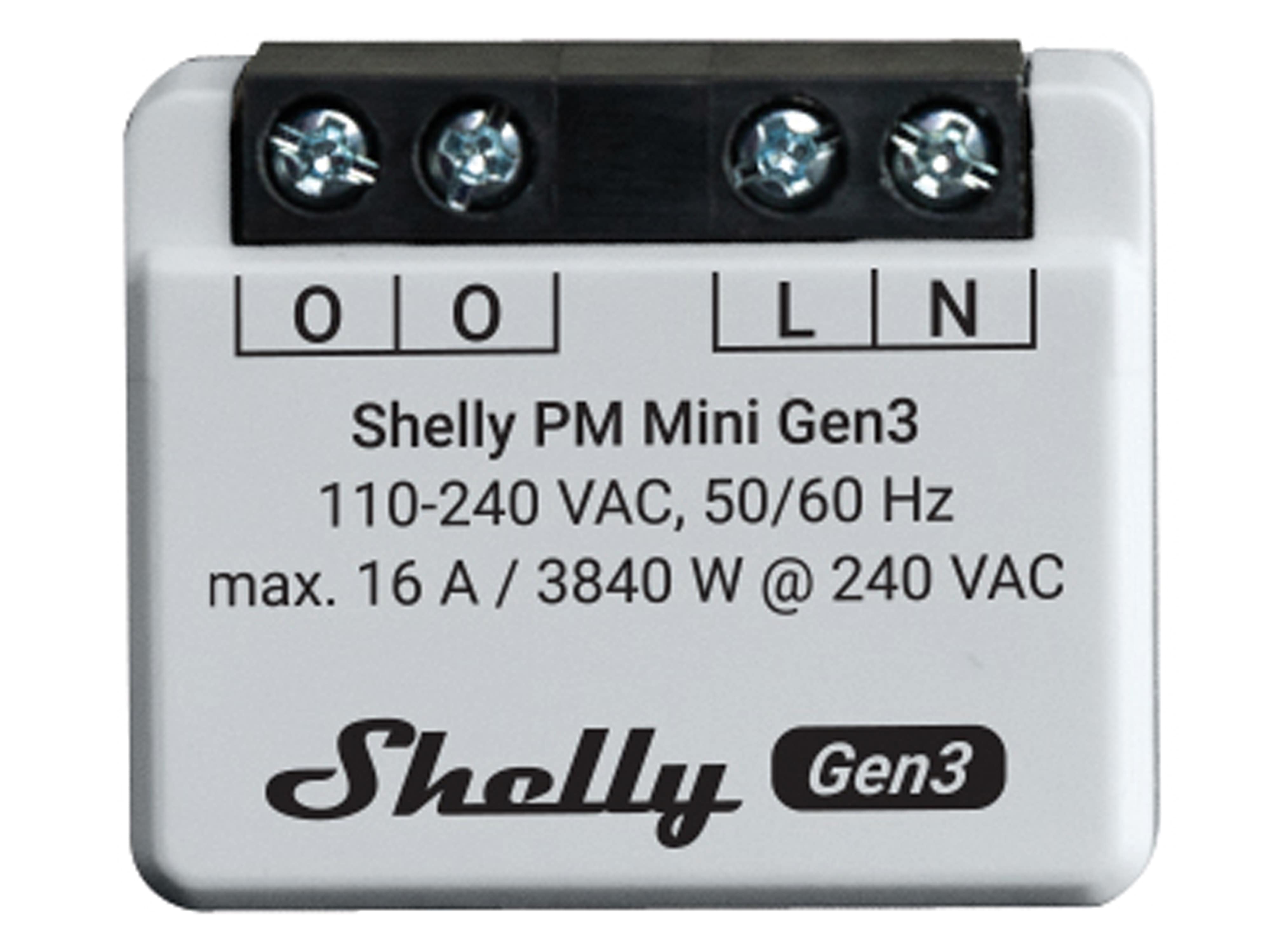 SHELLY WLAN-Leistungsmesser Plus PM Mini Gen.3, weiß SHELLY WLAN-Leistungsmesser Plus PM Mini Gen.3, weiß