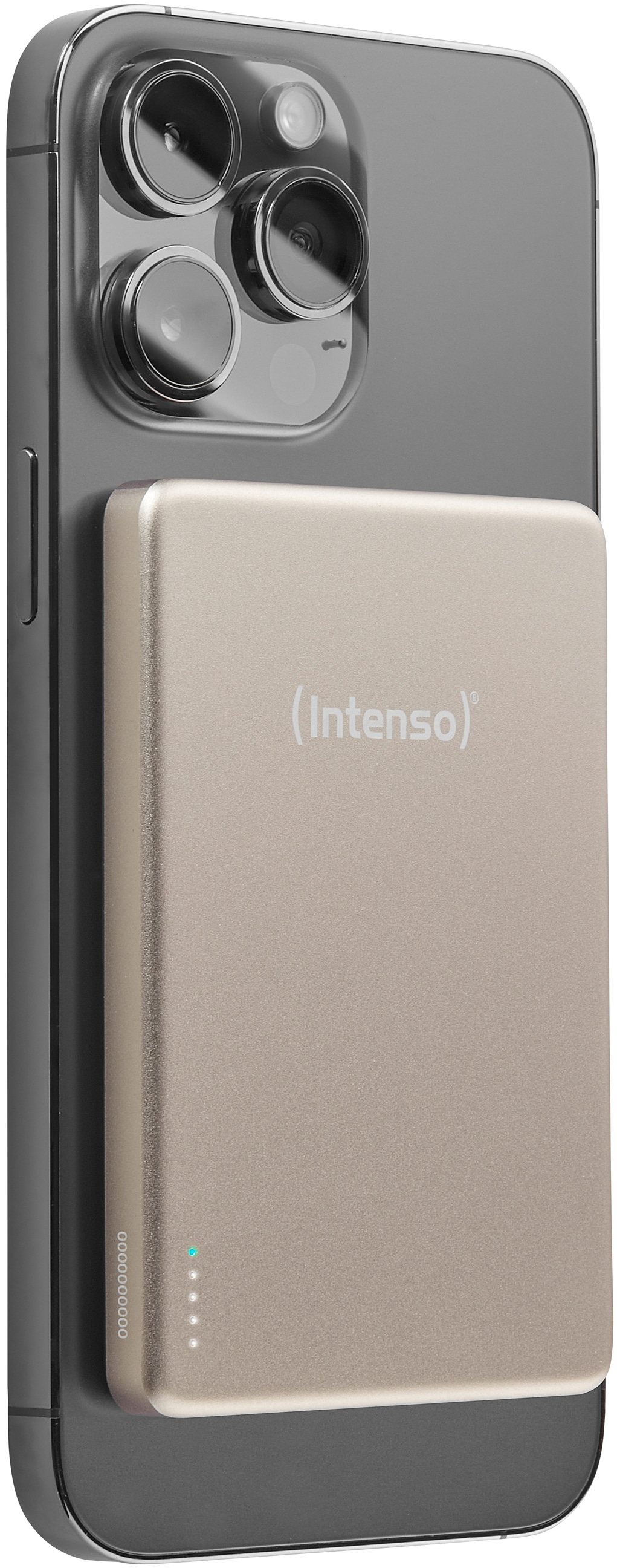 INTENSO Powerbank Magnetic Wireless, MW 5000, 5000 mAh, champange Powerbank INTENSO Magnetic Wireless, MW 5000, 5000 mAh, champange