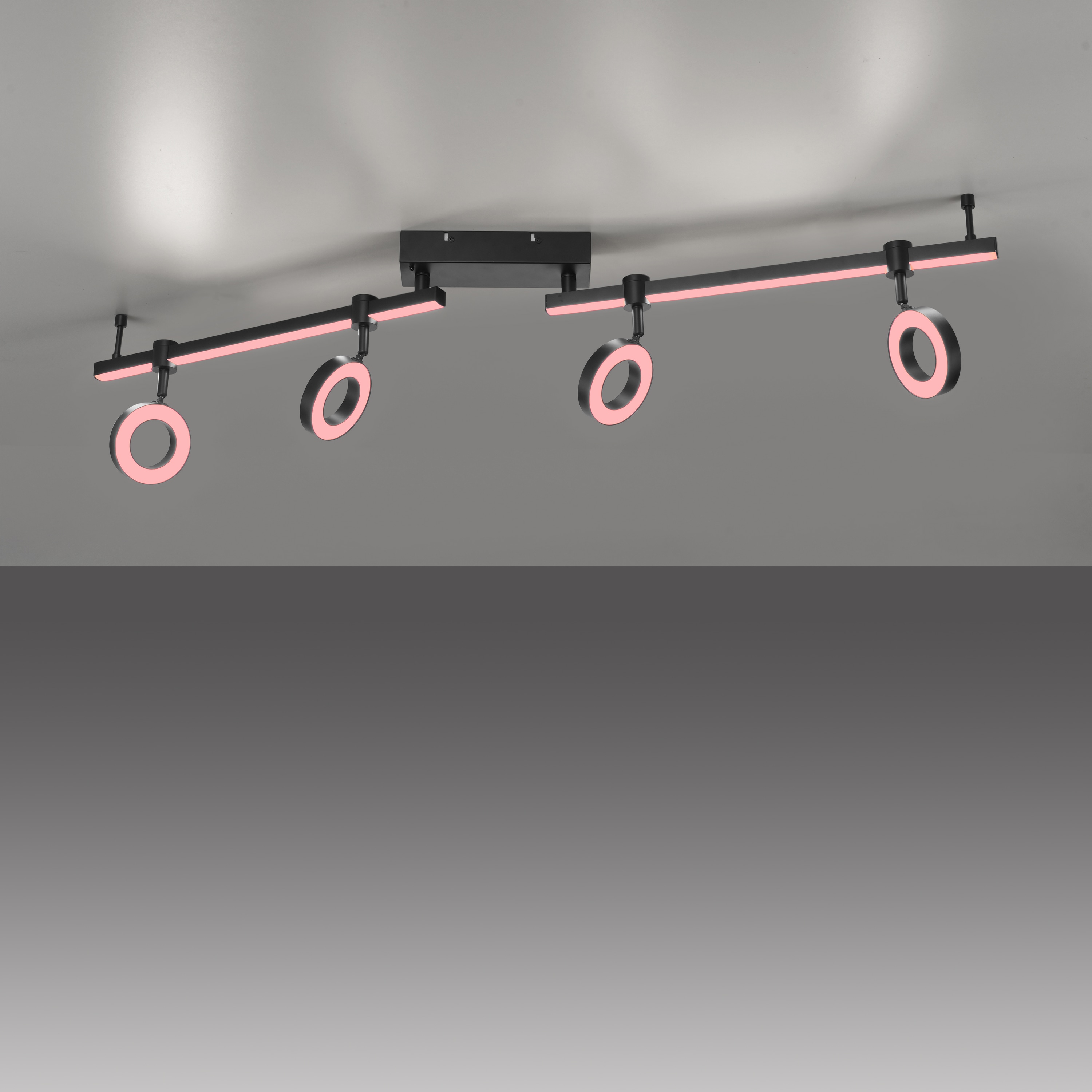 JUST LIGHT LED-Deckenleuchte 12076-18 schwarz, 21,5 W, 2600 lm, CCT, RGB, Smart Home JUST LIGHT LED-Deckenleuchte 12076-18 schwarz, 21,5 W, 2600 lm, CCT, RGB, Smart Home