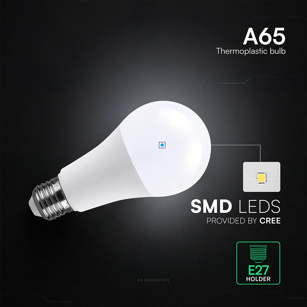 V-TAC LED-Lampe VT-2142586, EEK: F, 17W, 1710lm, 6500K, E27, A60, 200° V-TAC LED-Lampe VT-2142586, EEK: F, 17W, 1710lm, 6500K, E27, A60, 200°