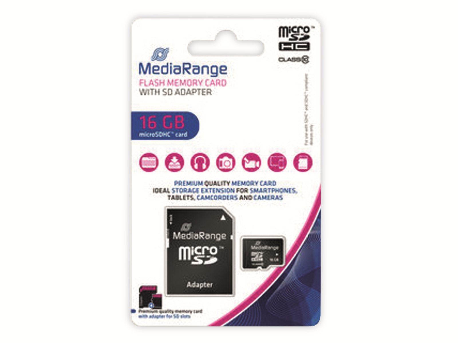 MEDIARANGE MicroSD-Card Class 10, 16 GB MEDIARANGE MicroSD-Card Class 10, 16 GB