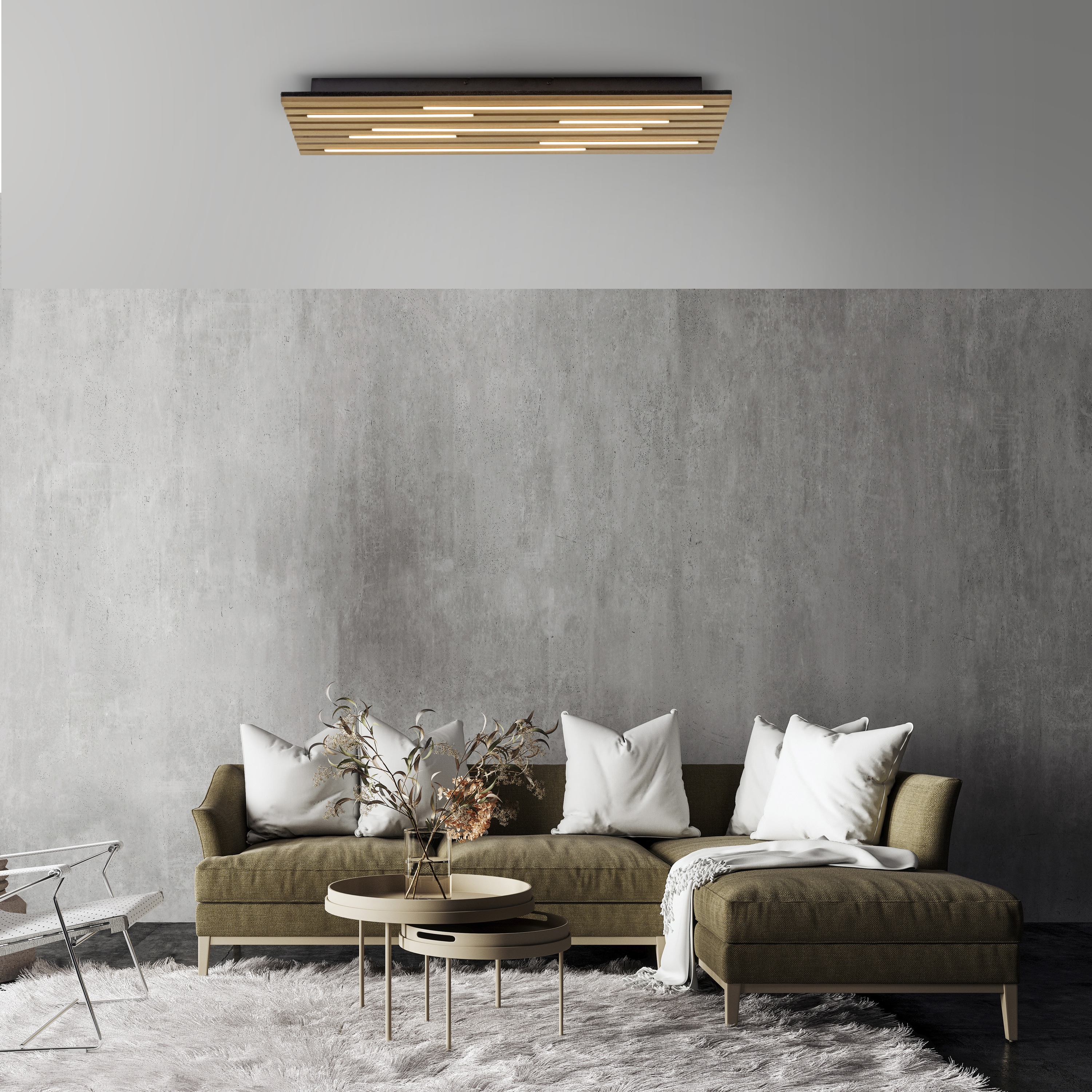 JUST LIGHT LED-Deckenleuchte 15591-79, 25W, 3000K, 3400lm, warmweiß, IP20, Holz/schwarz JUST LIGHT LED-Deckenleuchte 15591-79, 25W, 3000K, 3400lm, warmweiß, IP20, Holz/schwarz