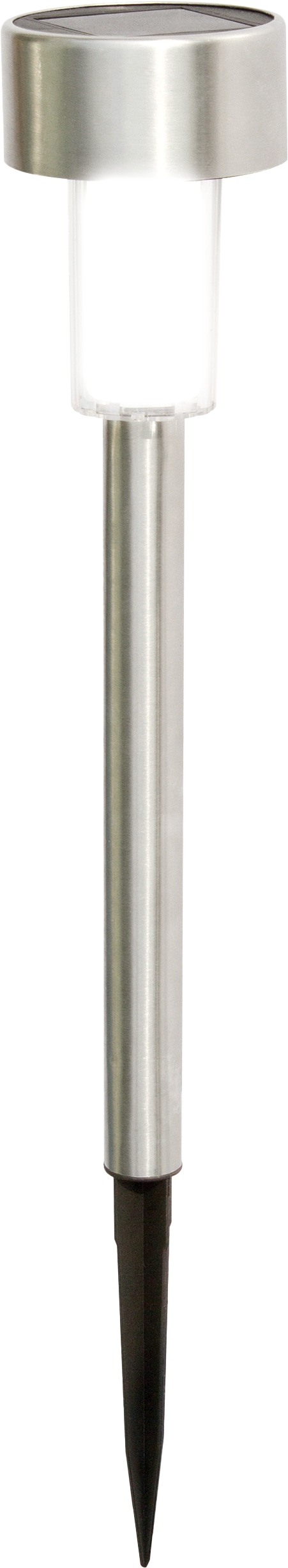 BLULAXA Solar LED-Gartenleuchte 51016, 6500K, IP44, stahlfarbig BLULAXA Solar LED-Gartenleuchte 51016, 6500K, IP44, stahlfarbig