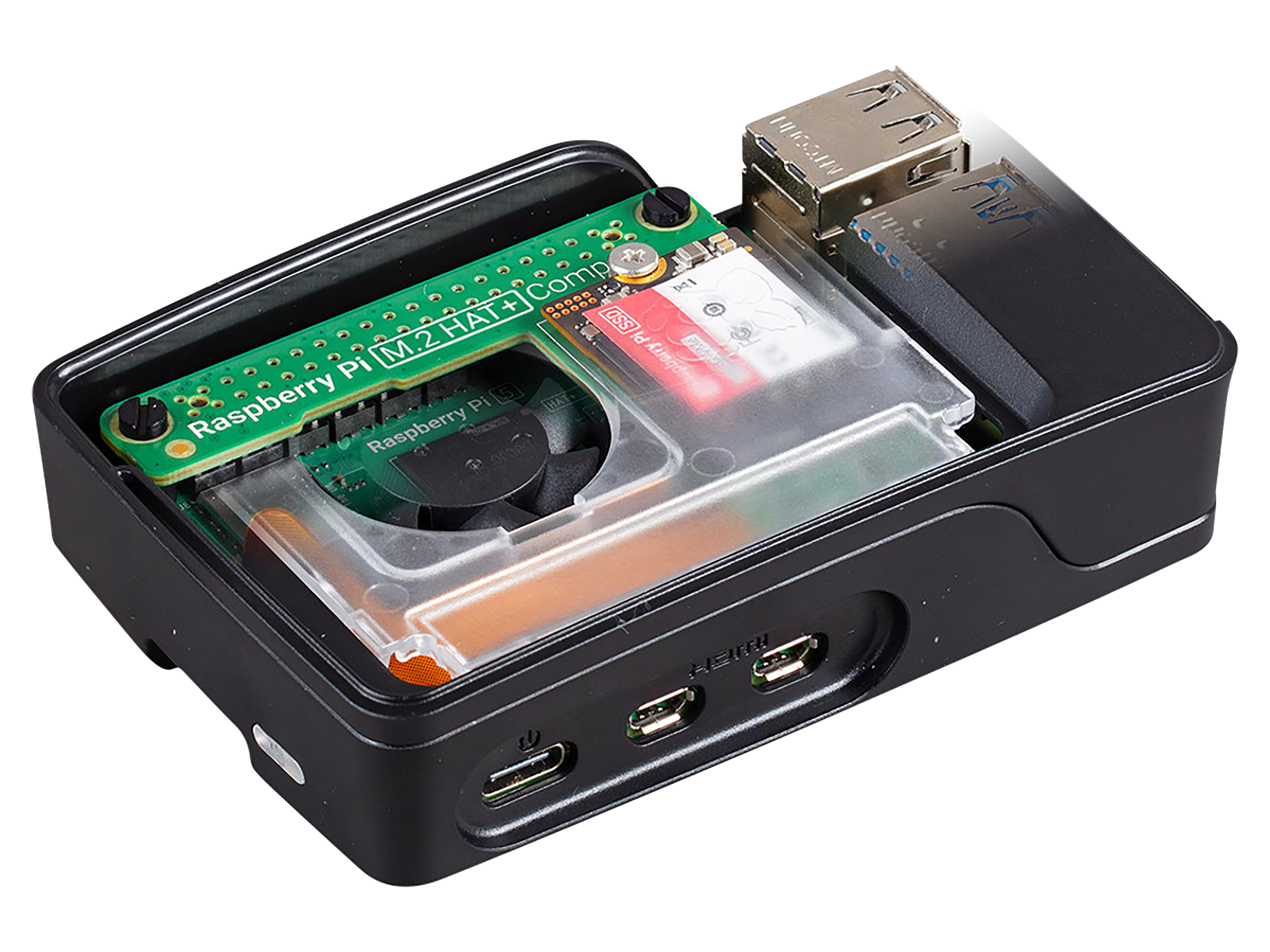 RASPBERRY PI M.2 HAT+ (Kompaktversion) RASPBERRY M.2 HAT+ (Kompaktversion)