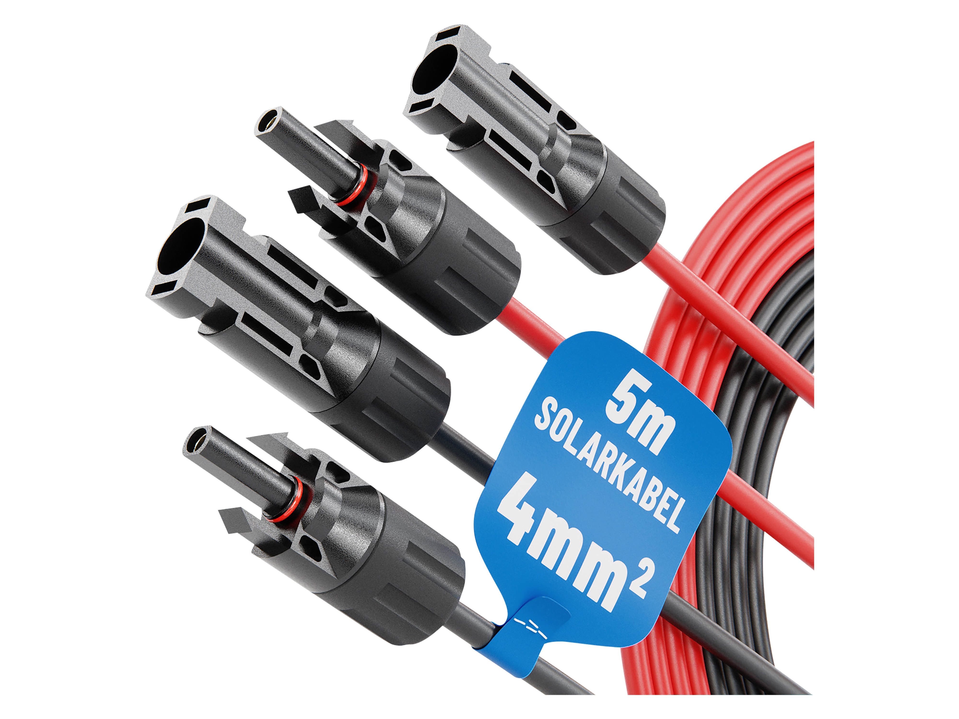 ABSINA Solarkabel-Set 910002, MC4, 2x 5 m, 4 mm² ABSINA Solarkabel-Set 910002, MC4, 2x 5 m, 4 mm²