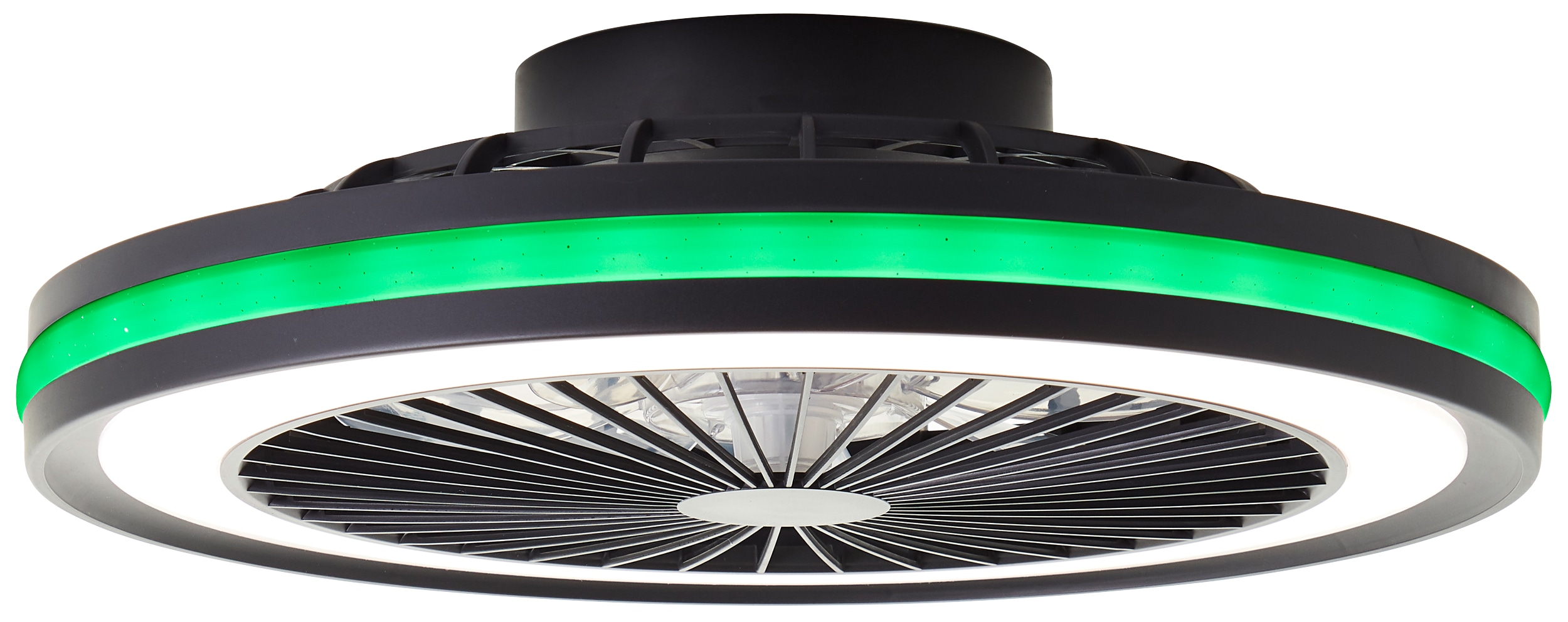 BRILLIANT LED-Deckenleuchte Palmero, mit Ventilator, 40 W, Ø 46,5 cm