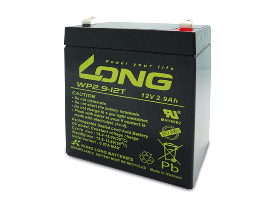 KUNG LONG Blei-Akkumulator WP2.9-12, 12 V-/2,9 Ah KUNG LONG Blei-Akkumulator WP2.9-12, 12 V-/2,9 Ah