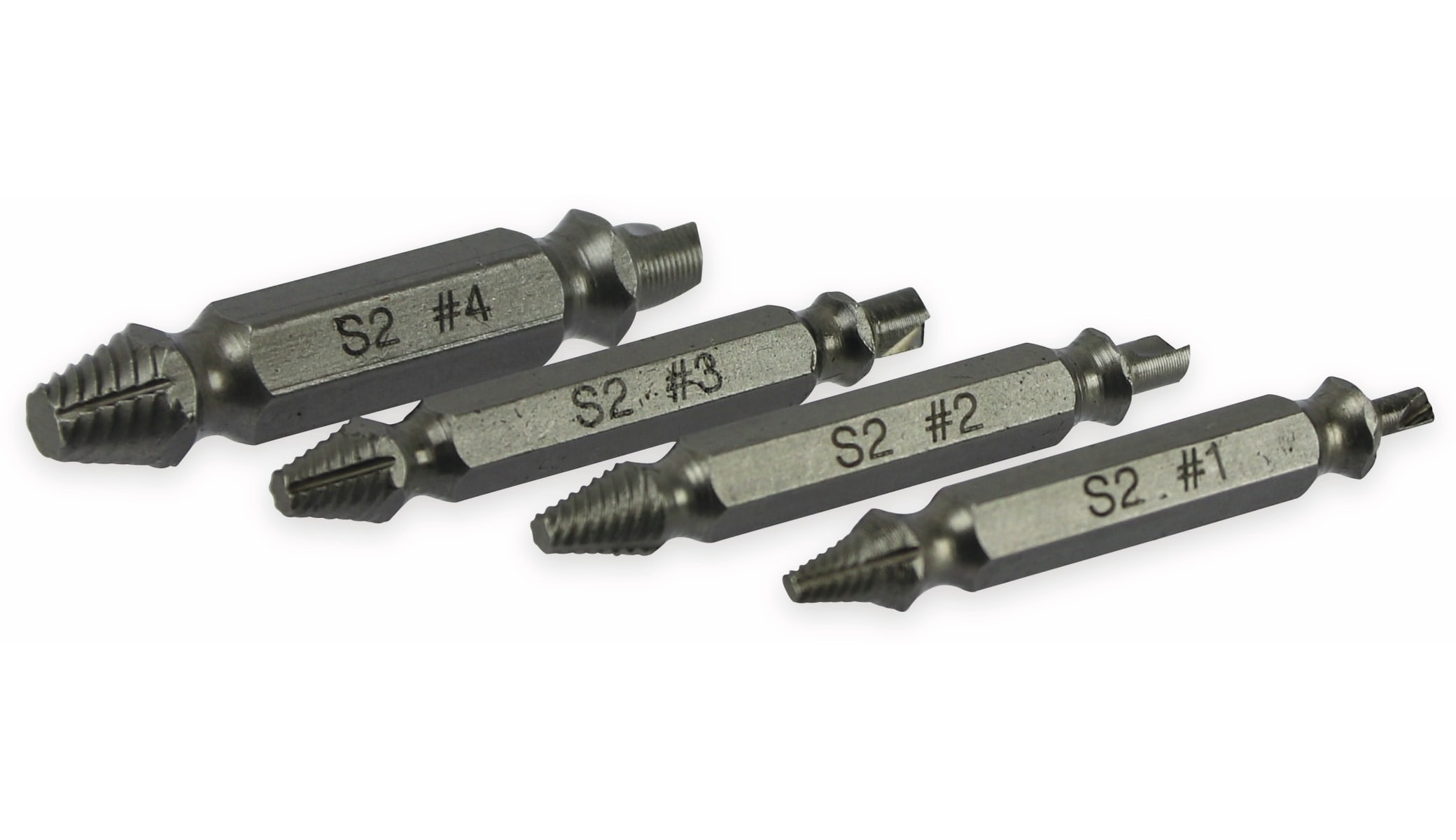MASTERPROOF Schraubenausdreher Set 2056, 4-teilig, 3…12 mm MASTERPROOF Schraubenausdreher Set 2056, 4-teilig, 3…12 mm