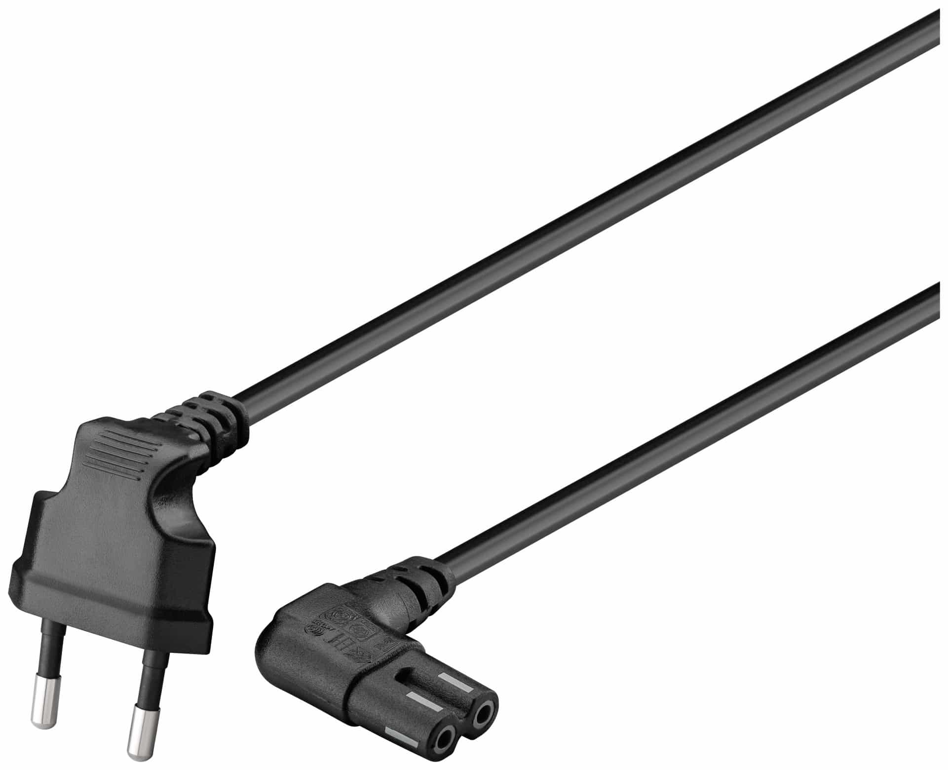 GOOBAY Euro-Netzkabel mit Doppelnutkupplung, schwarz, 1m, 90°, geeignet für SONOS PLAY 1 und 5 GOOBAY Euro-Netzkabel mit Doppelnutkupplung, schwarz, 1m, 90°, geeignet für SONOS PLAY 1 und 5