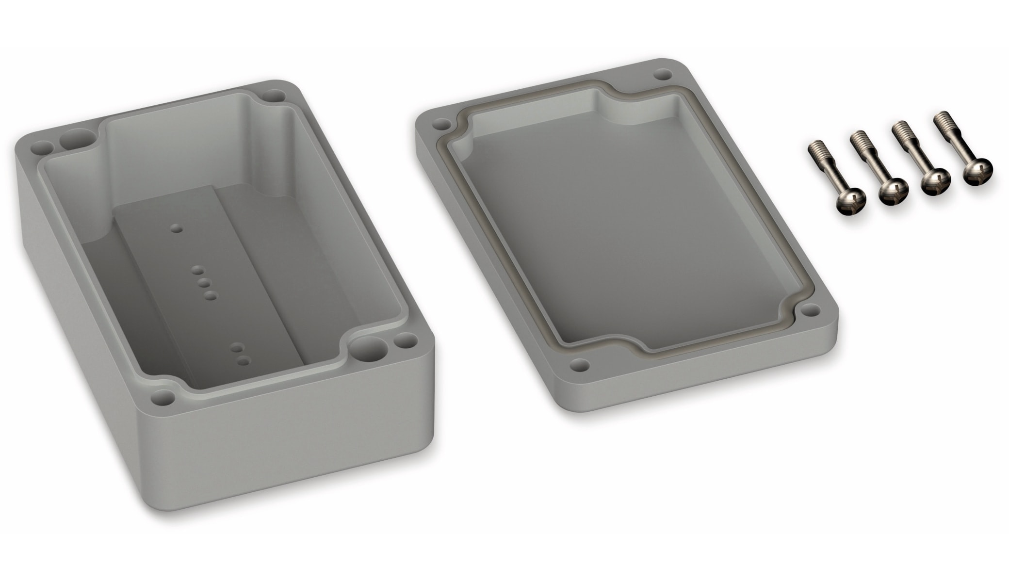 POLLIN, ABS Gehäuse, 98 x 64 x 36,4 mm, IP66, Lichtgrau POLLIN, ABS Gehäuse, 98 x 64 x 36,4 mm, IP66, Lichtgrau