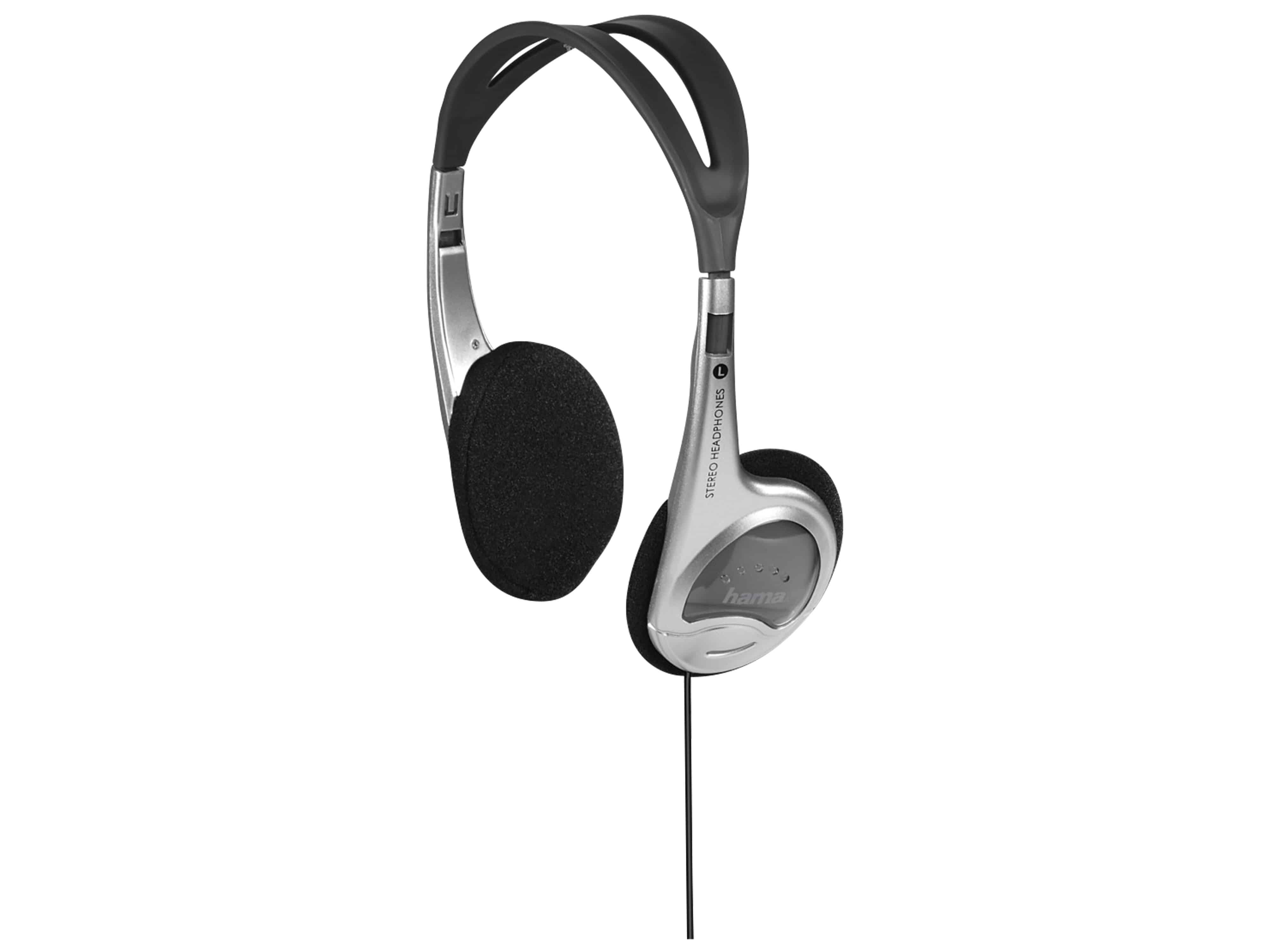 HAMA On-Ear Kopfhörer, HK-229, Stereo, 3,5mm Klinke, 1,5m Kabel On-Ear Kopfhörer HAMA, HK-229, Stereo, 3,5mm Klinke, 1,5m Kabel