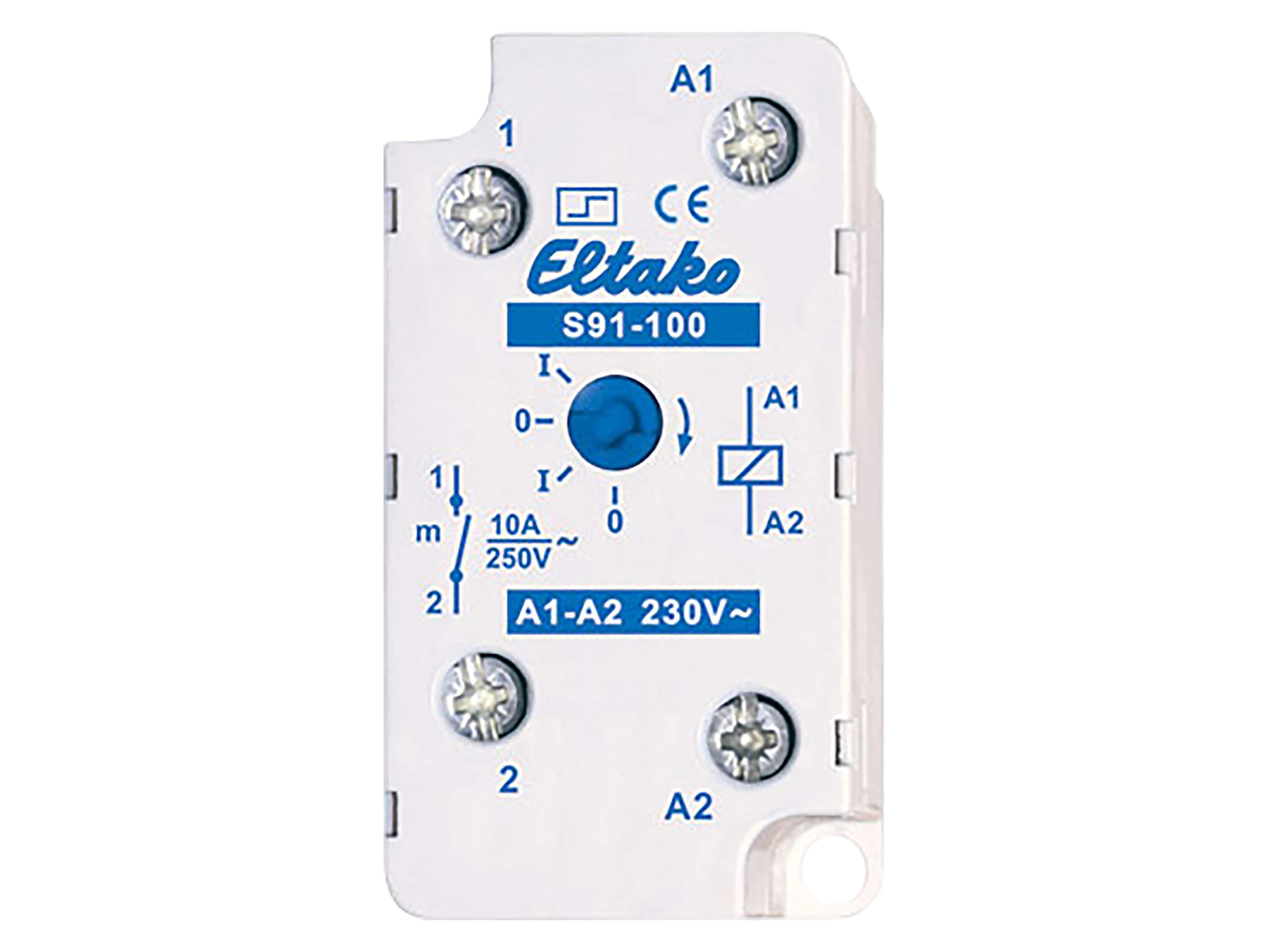ELTAKO Stromstoßschalter ELTAKO S91-100-230V AC, 10A, 1 Schließer