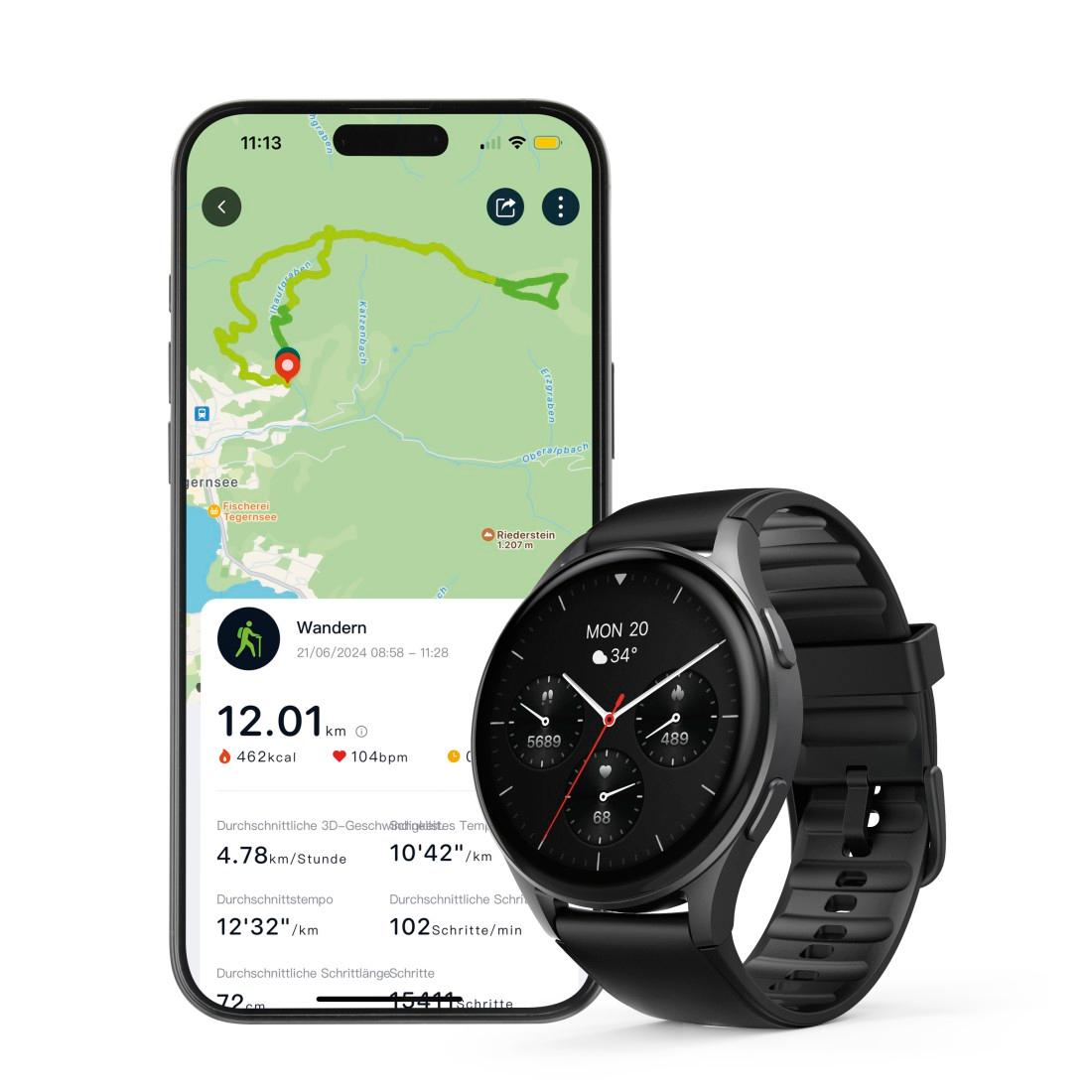 HAMA Smartwatch 8900 schwarz HAMA Smartwatch 8900 schwarz
