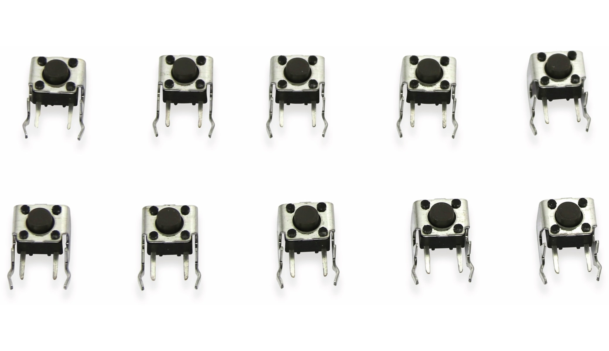 Printtaster HUA-JIE, 7,6x7,6 mm, 10 Stück