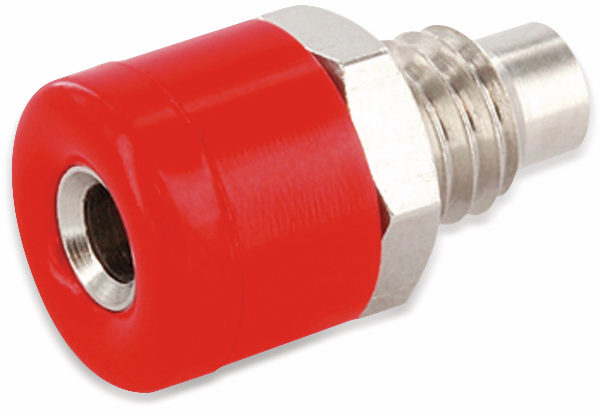 SCHNEPP Zwerg-Einbaubuchse, 2,6 mm, rot ECON CONNECT Zwerg-Einbaubuchse, 2,6 mm, rot