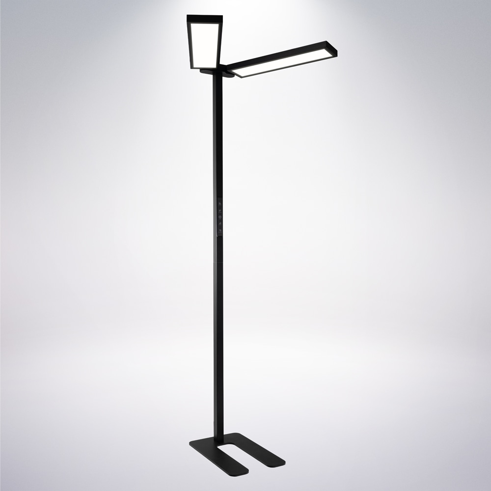LUXULA LED-Büro-Stehleuchte, Up/Down, 120W, 4000K, EEK: F, 8500lm, IP20, dimmbar, schwarz LUXULA LED-Büro-Stehleuchte, Up/Down, 120W, 4000K, EEK: F, 8500lm, IP20, dimmbar, schwarz