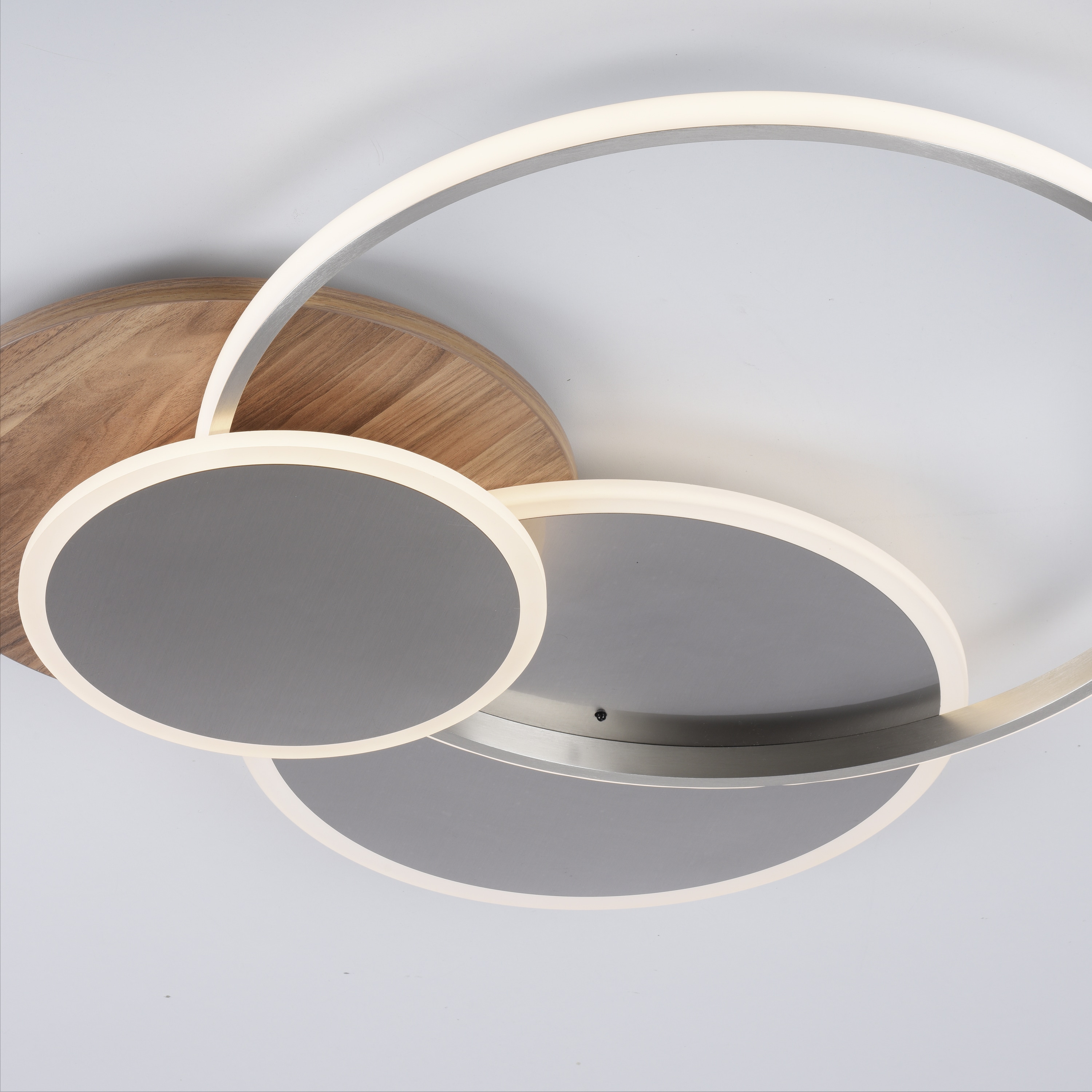 PAUL NEUHAUS LED-Deckenleuchte 8329-79 Silber-Holzdekor, 50 W, 6000 lm, CCT PAUL NEUHAUS LED-Deckenleuchte 8329-79 Silber-Holzdekor, 50 W, 6000 lm, CCT