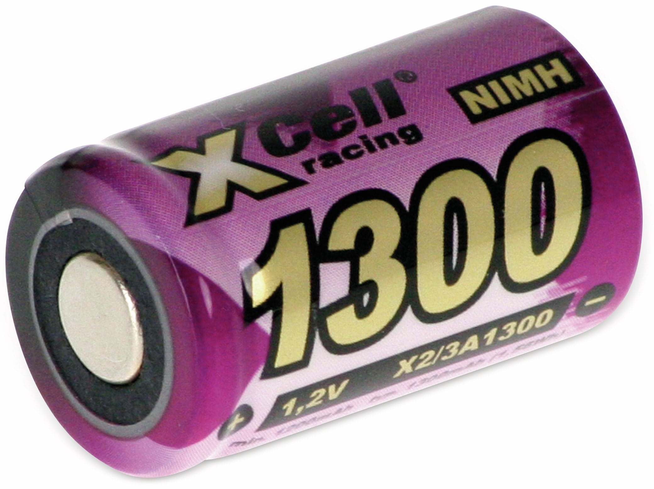 XCELL NiMH-Akku, Industriezelle, 2/3 A, Flat-Top, 28,5x17mm, 1,2V/1300mAh XCELL NiMH-Akku, Industriezelle, 2/3 A, Flat-Top, 28,5x17mm, 1,2V/1300mAh