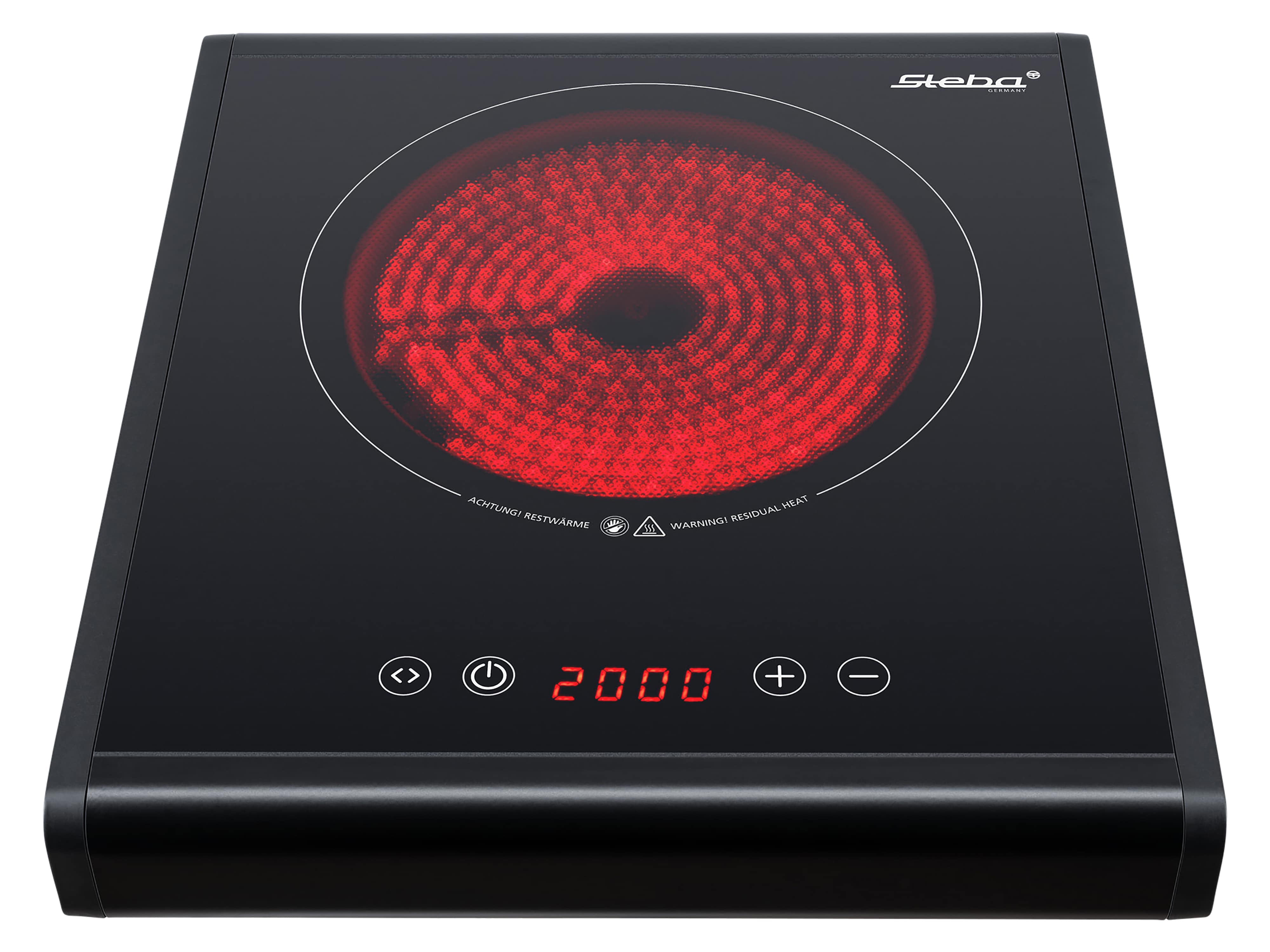 STEBA Glaskeramik-Kochfeld HK 25, Timer, Toch Control, 2000W