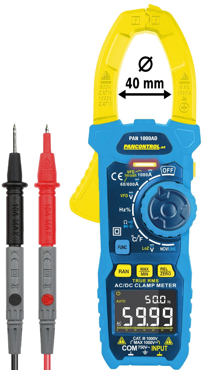 PANCONTROL True-RMS Stromzange PAN 1000AD PANCONTROL True-RMS Stromzange PAN 1000AD
