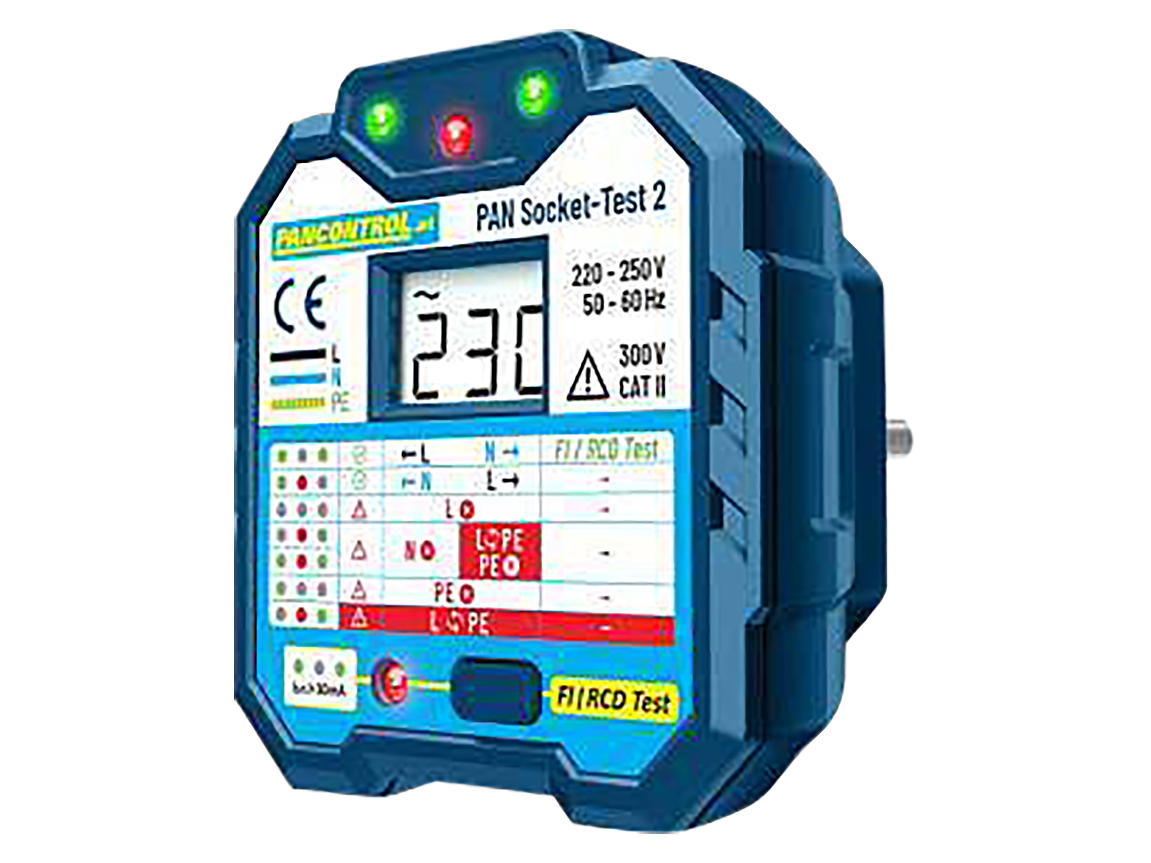 PANCONTROL Steckdosentester PAN Socket-Test-2 PANCONTROL Steckdosentester PAN Socket-Test-2