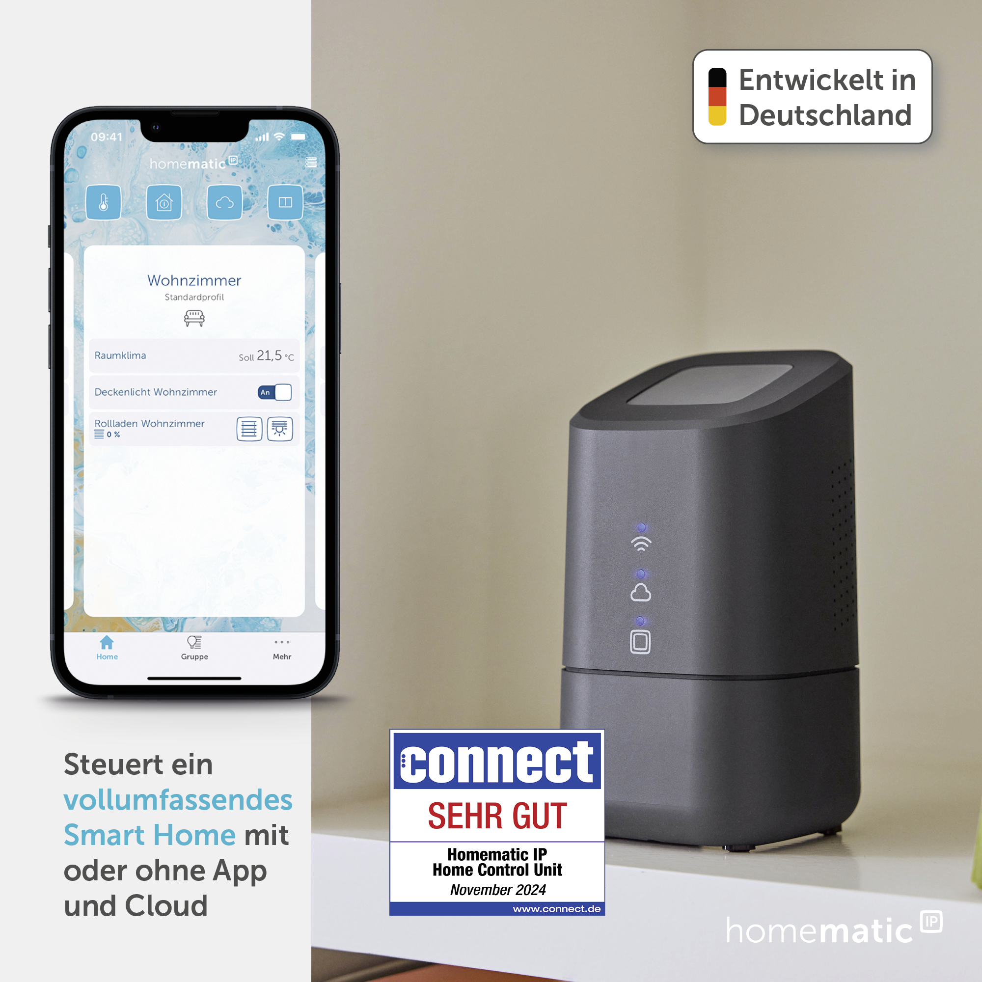 HOMEMATIC IP 160692A0 Home Control Unit, anthrazit HOMEMATIC IP 160692A0 Home Control Unit, anthrazit