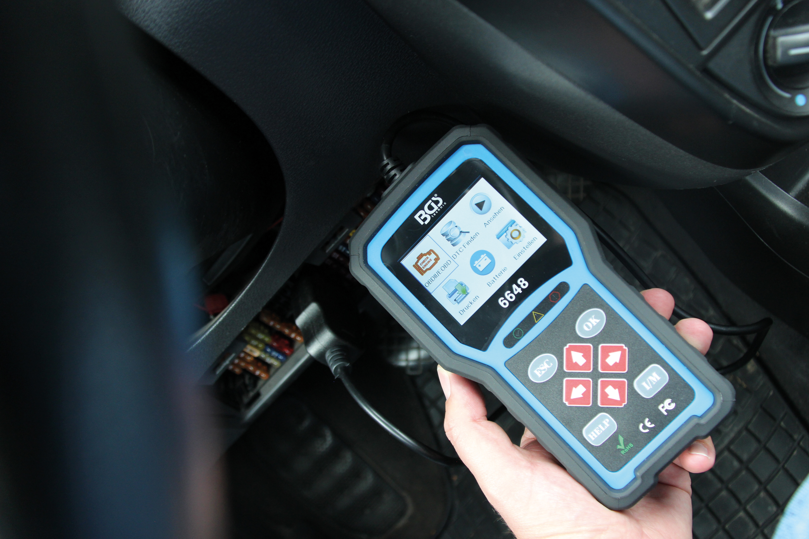BGS TECHNIC OBD II Fehlerdiagnosegerät, 6648 BGS TECHNIC OBD II Fehlerdiagnosegerät, 6648