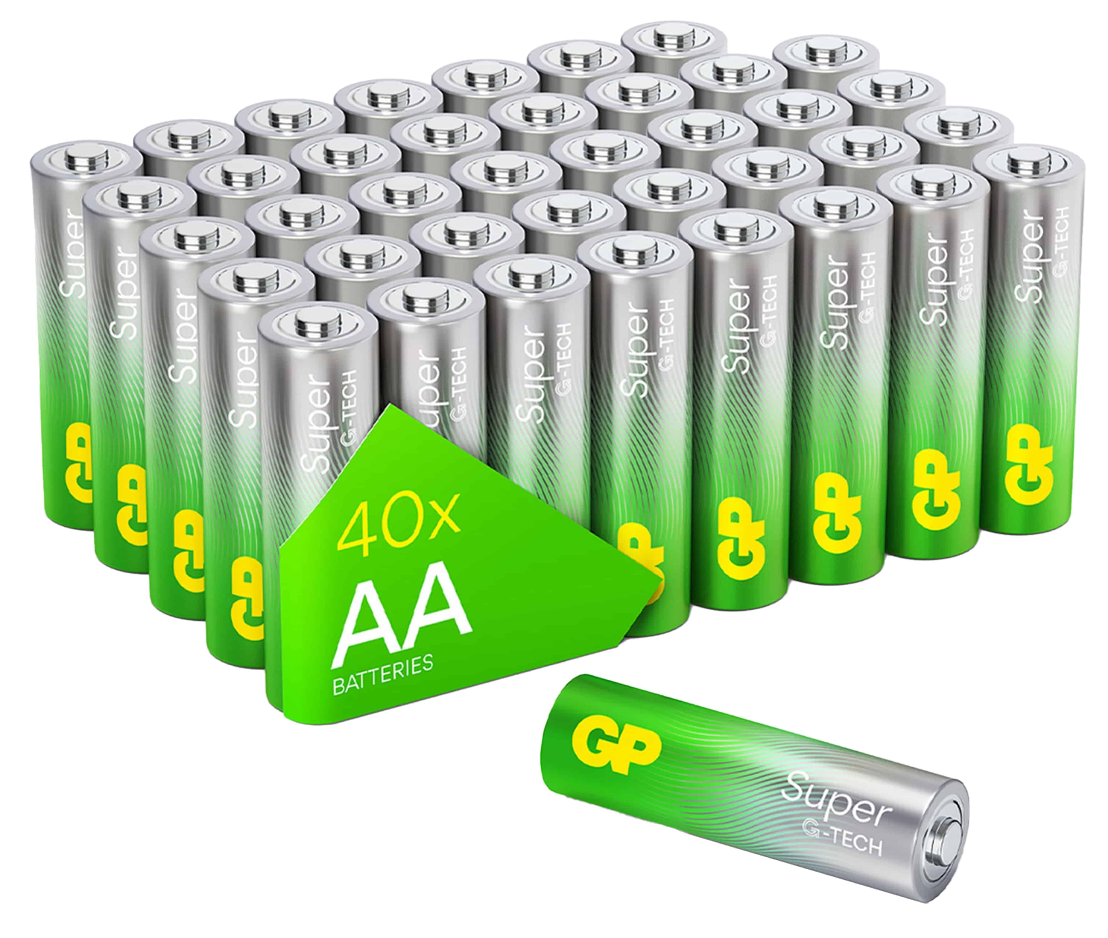 GP Mignon-Batterie SUPER Alkaline, AA LR06 , 40 Stück GP Mignon-Batterie SUPER Alkaline, AA LR06 , 40 Stück
