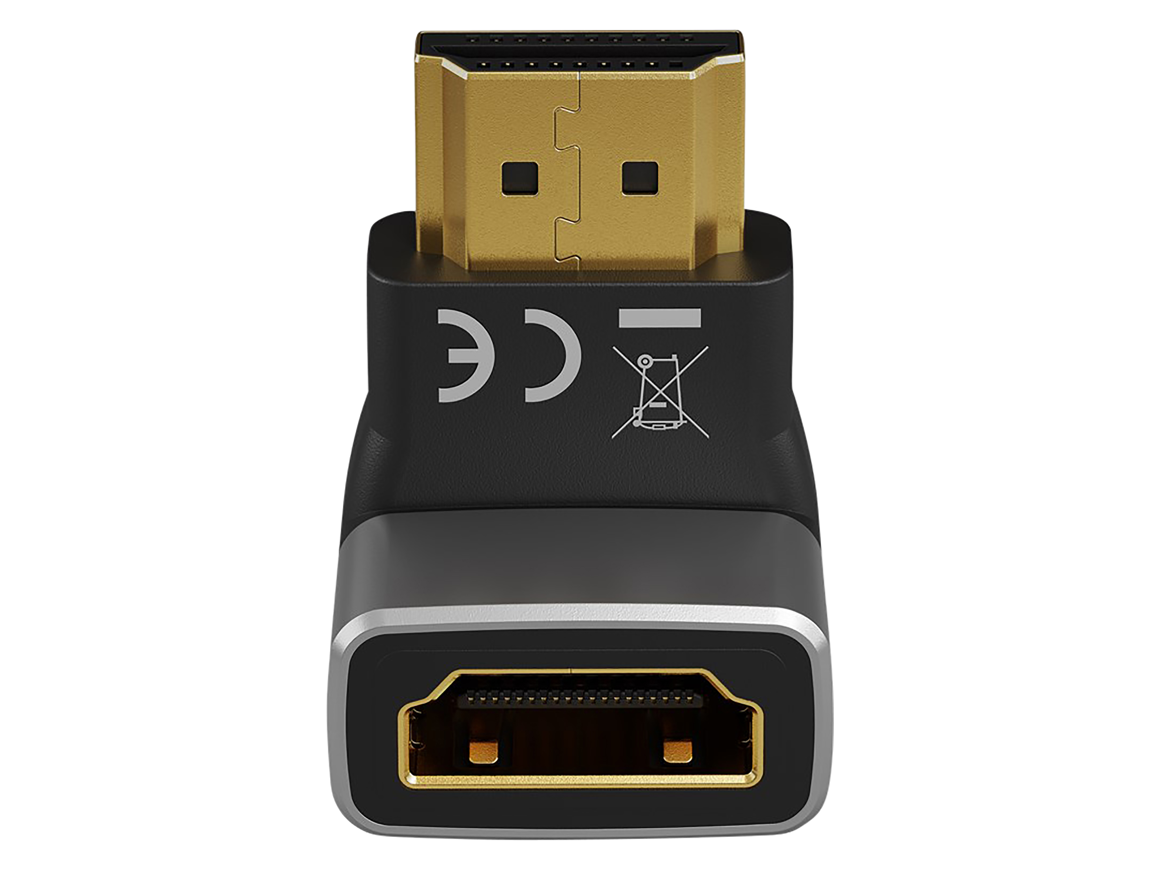 GOOBAY HDMI-Adapter 72011 270° vertikal 8k 60Hz vergoldet GOOBAY HDMI-Adapter 72011 270° vertikal 8k 60Hz vergoldet