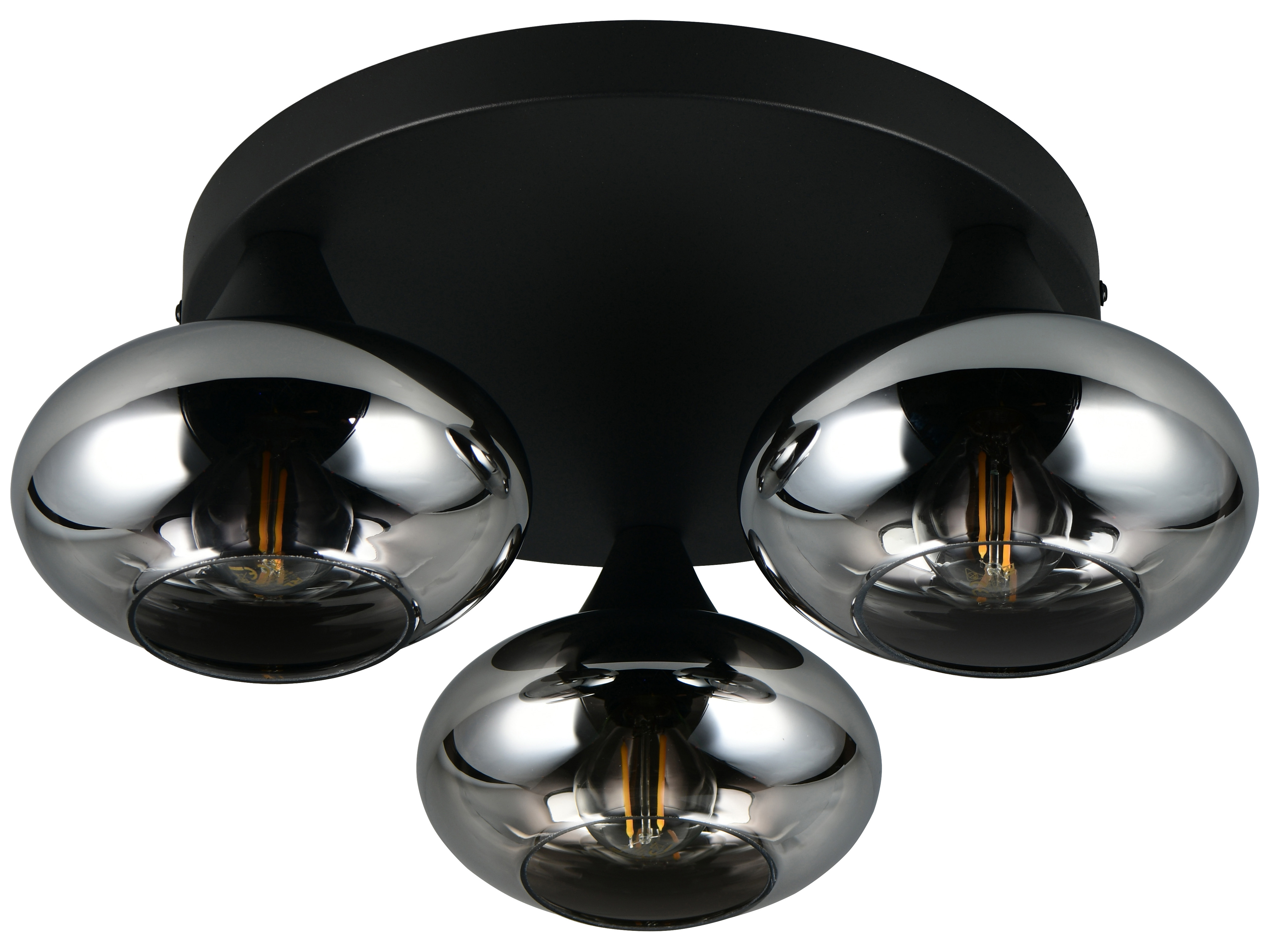 REALITY Deckenleuchte Divina R66643054, E14, ohne LM, IP20, schwarz/silber REALITY Deckenleuchte Divina R66643054, E14, ohne LM, IP20, schwarz/silber