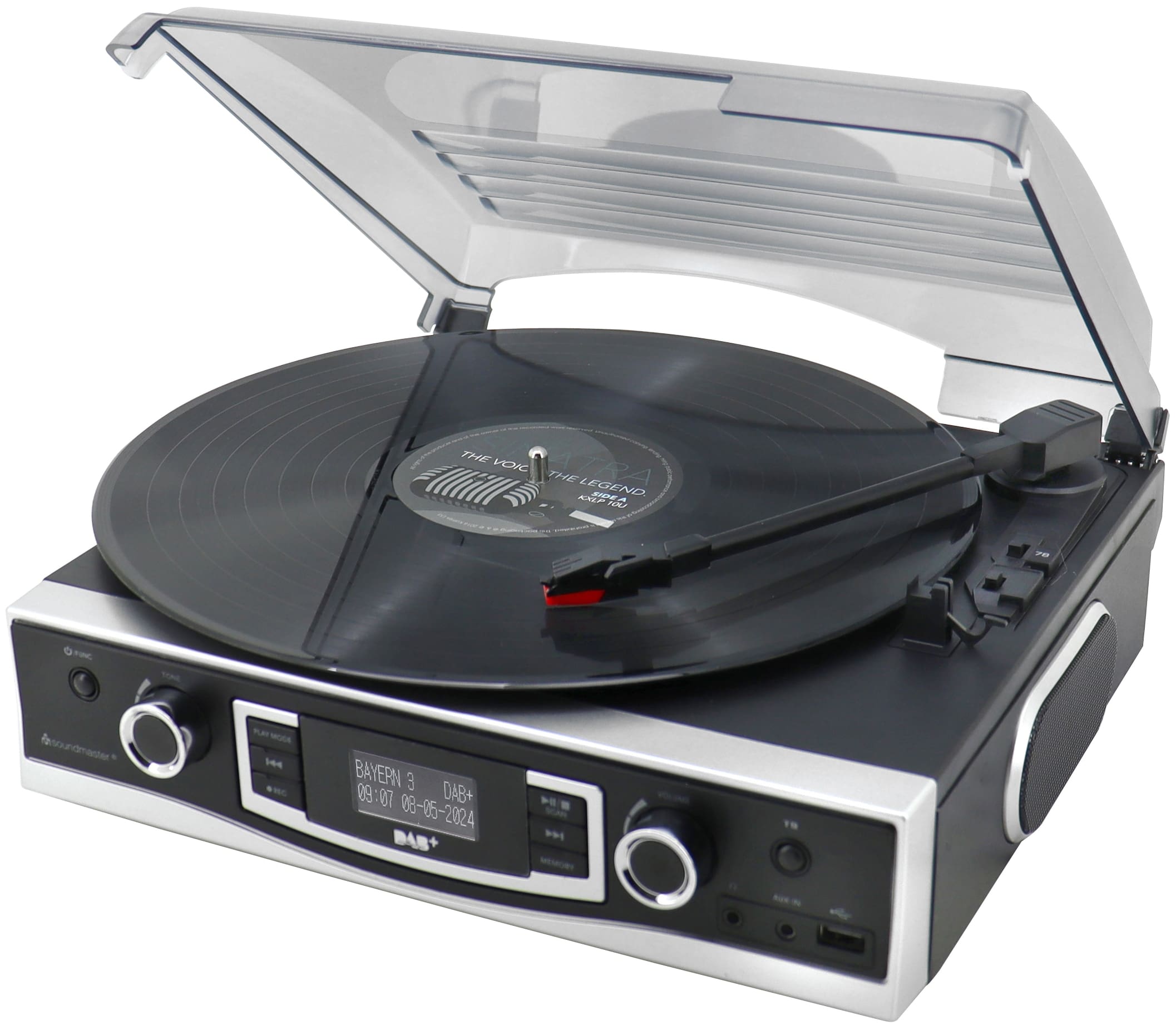 SOUNDMASTER Plattenspieler PL590SW, mit DAB+/UKW Stereoradio u. Encoding SOUNDMASTER Plattenspieler PL590SW, mit DAB+/UKW Stereoradio u. Encoding
