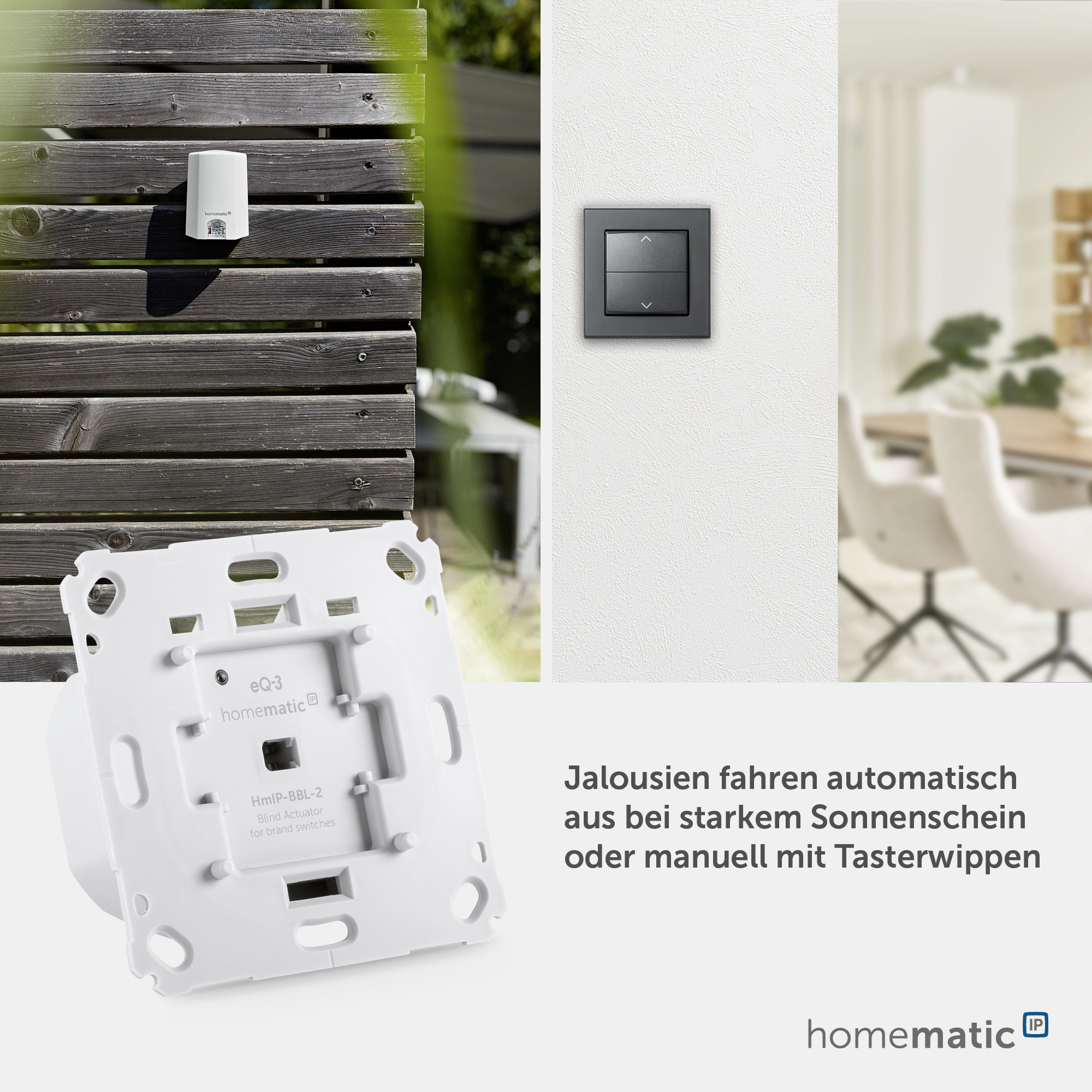 HOMEMATIC IP Smart Home 151333A0, Jalousieaktor HOMEMATIC IP Smart Home 151333A0, Jalousieaktor