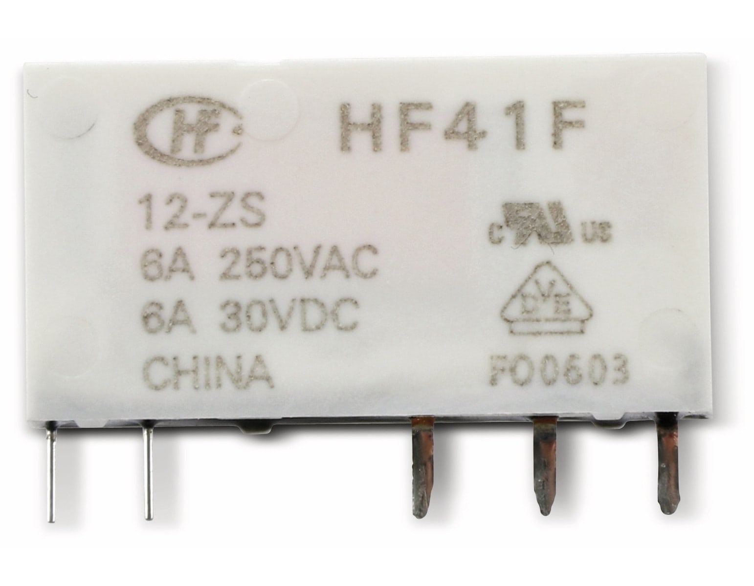 HONGFA Printrelais HF41F/012-ZS HONGFA Printrelais HF41F/012-ZS
